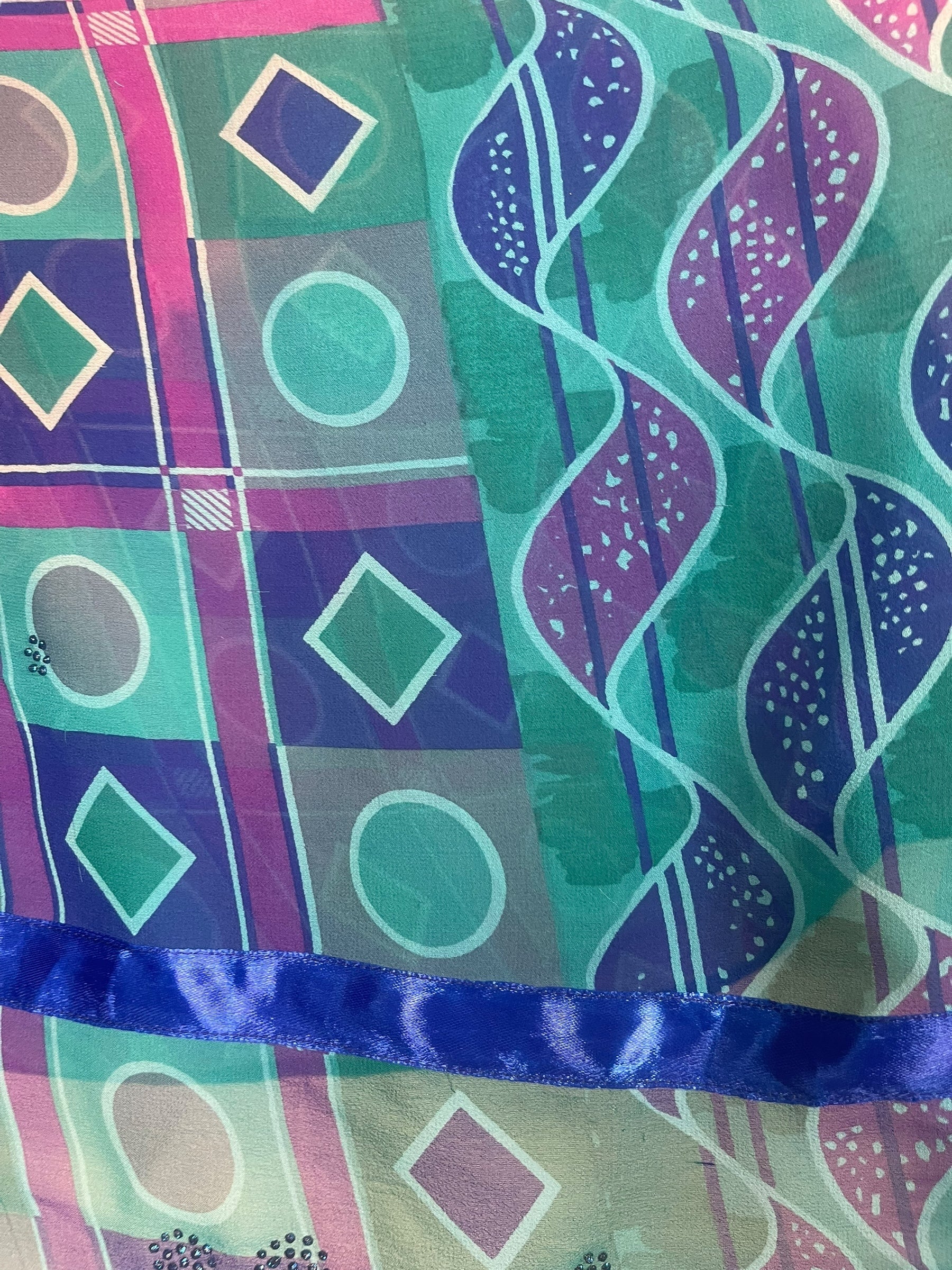 PRG7825 Sheer Avatar Pure Silk Capelet Poncho