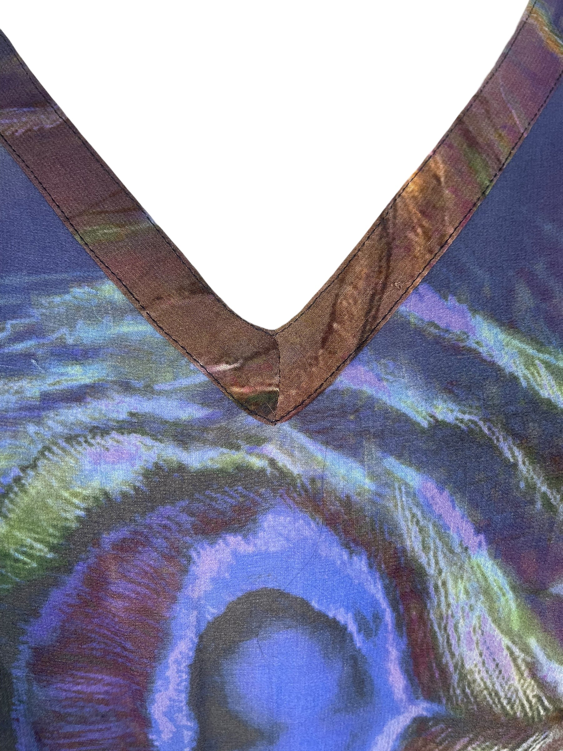 PREVIEW PRG8584 Sheer Wabi Sabi Pure Silk Short Kaftan Tunic with Slits