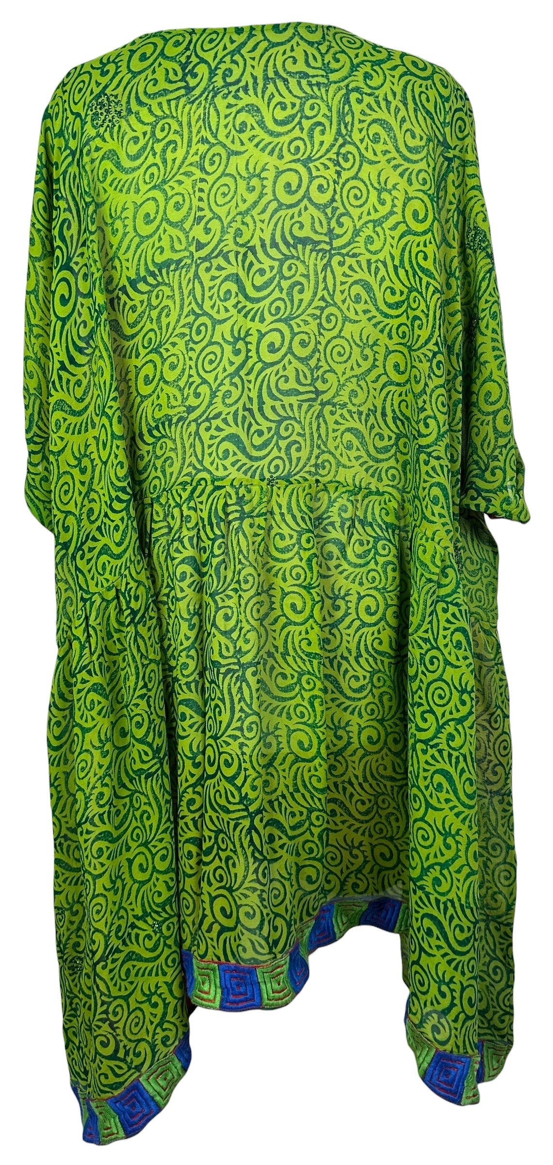 PRG8415 Sheer Avatar Pure Silk Boxy Babydoll Dress