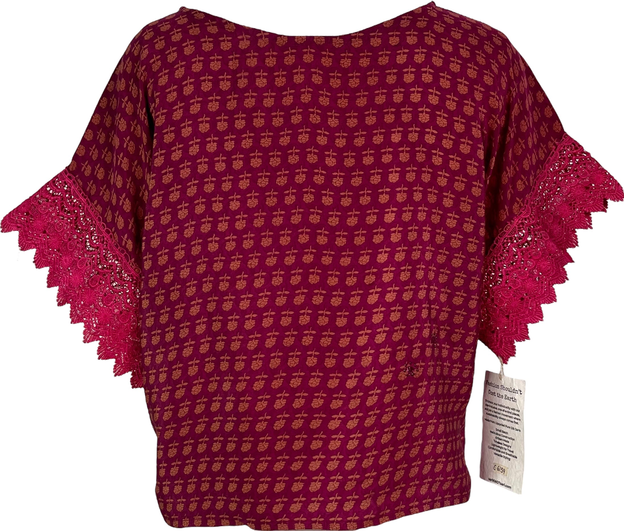 PRC6159 Avatar Pure Silk Boxy Top