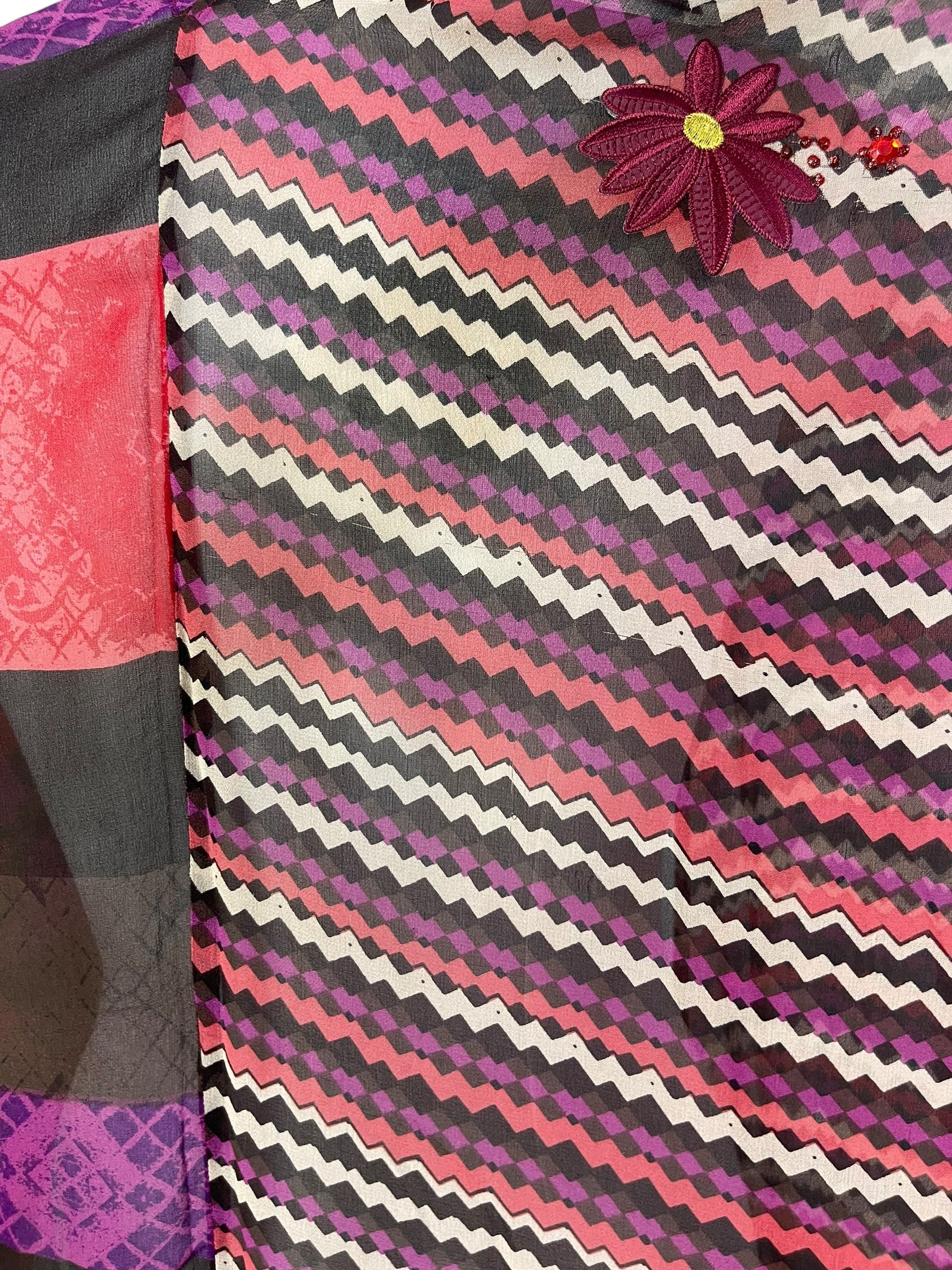 PRG6845 Sheer Avatar Pure Silk Cardigan