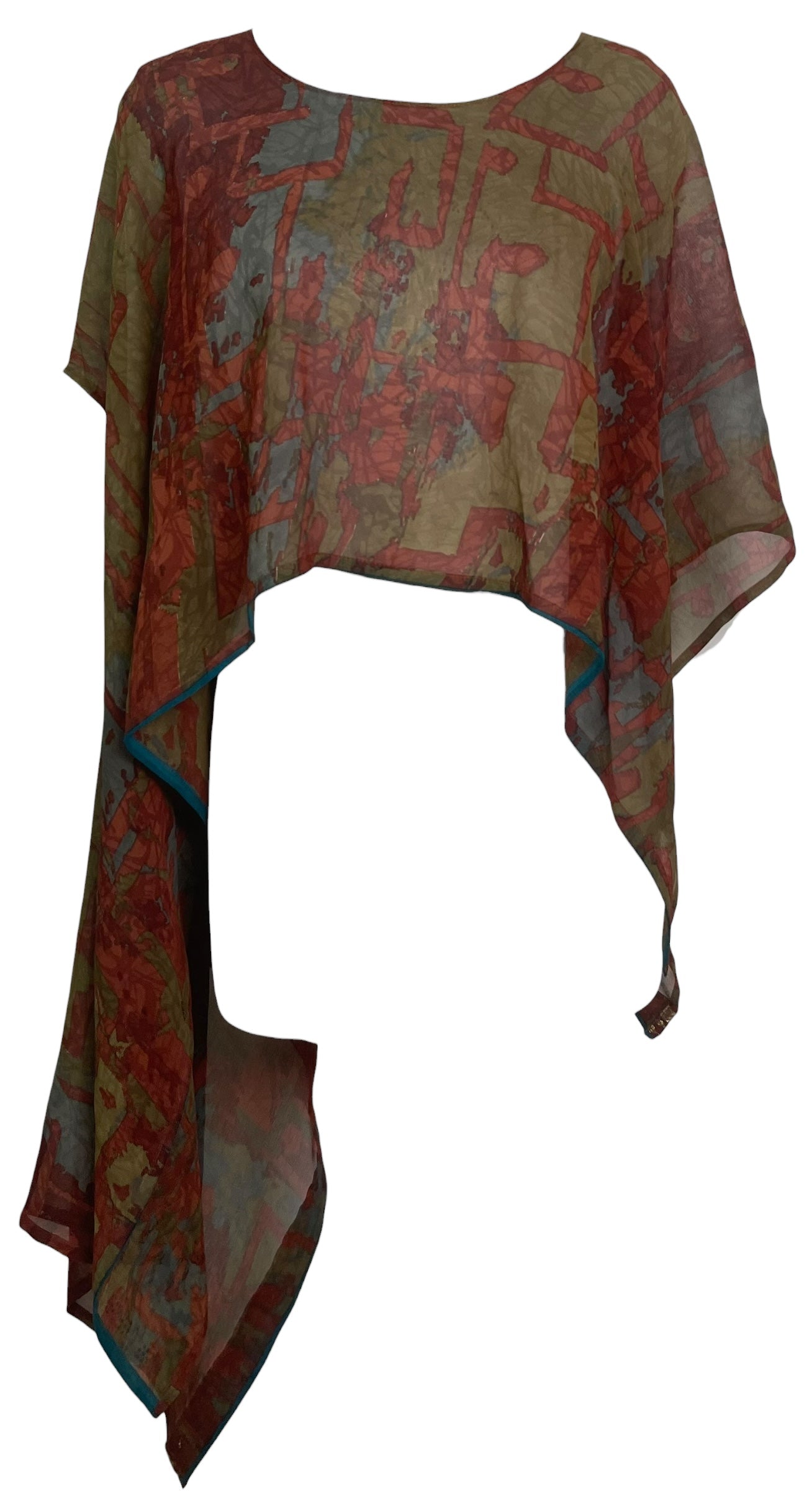 PREVIEW PRG8708 Sheer Avatar Pure Silk Versatile Vest by MARCH2026 – Handmade ethical Vest from sariKNOTsari using upcycled silk. Designed in Canada for travel and slow fashion, loved from Toronto to LA to Sydney. Featuring Zsiska, Bryn Walker and Artisan Leather coats by Rejean Pepin, Pepin designs