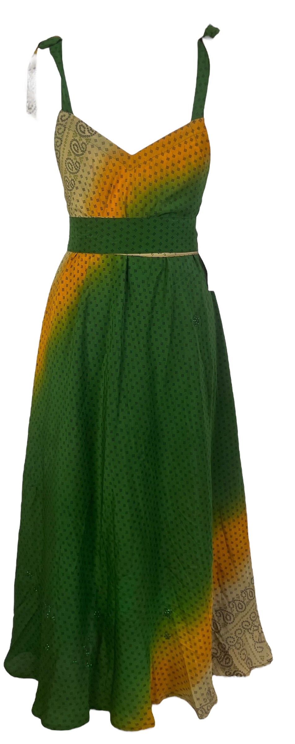 PRC7667 Avatar Pure Silk Maxi Dress with Belt