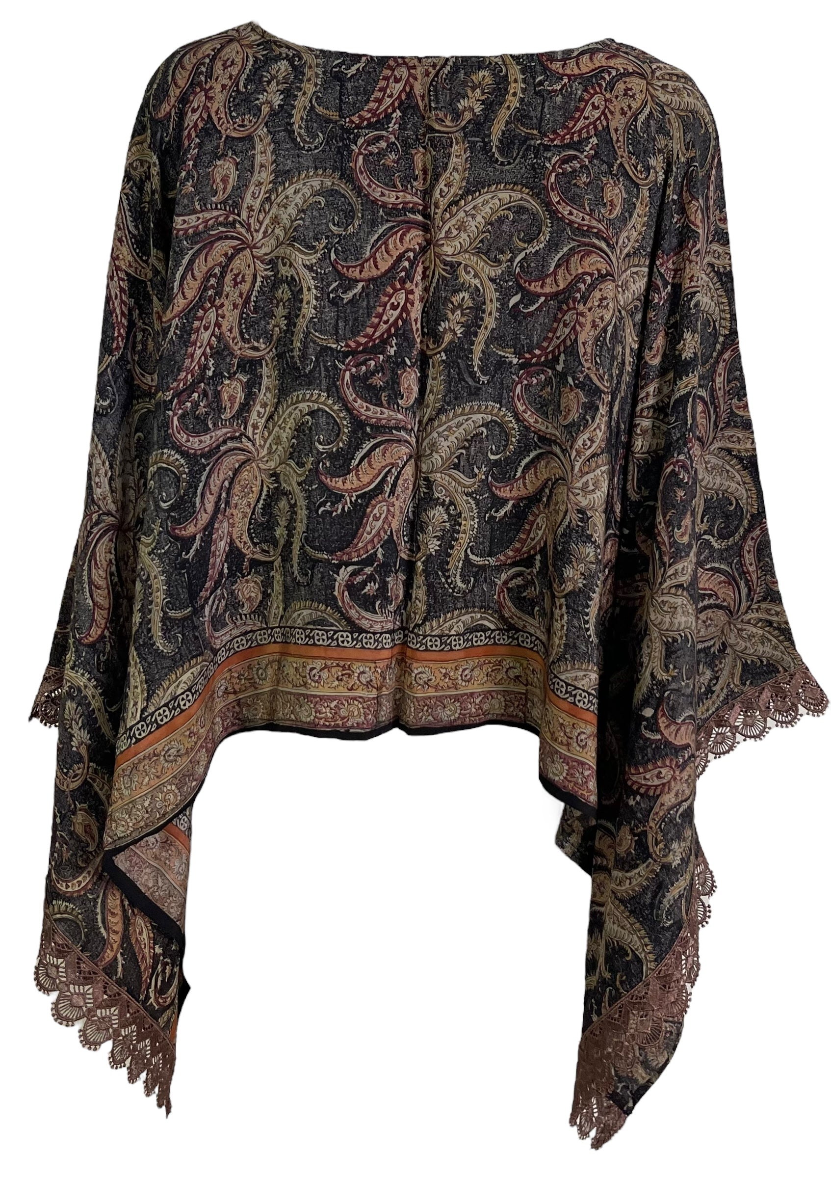 LADY LUCK PRC7010 Avatar Pure Silk Capelet Poncho