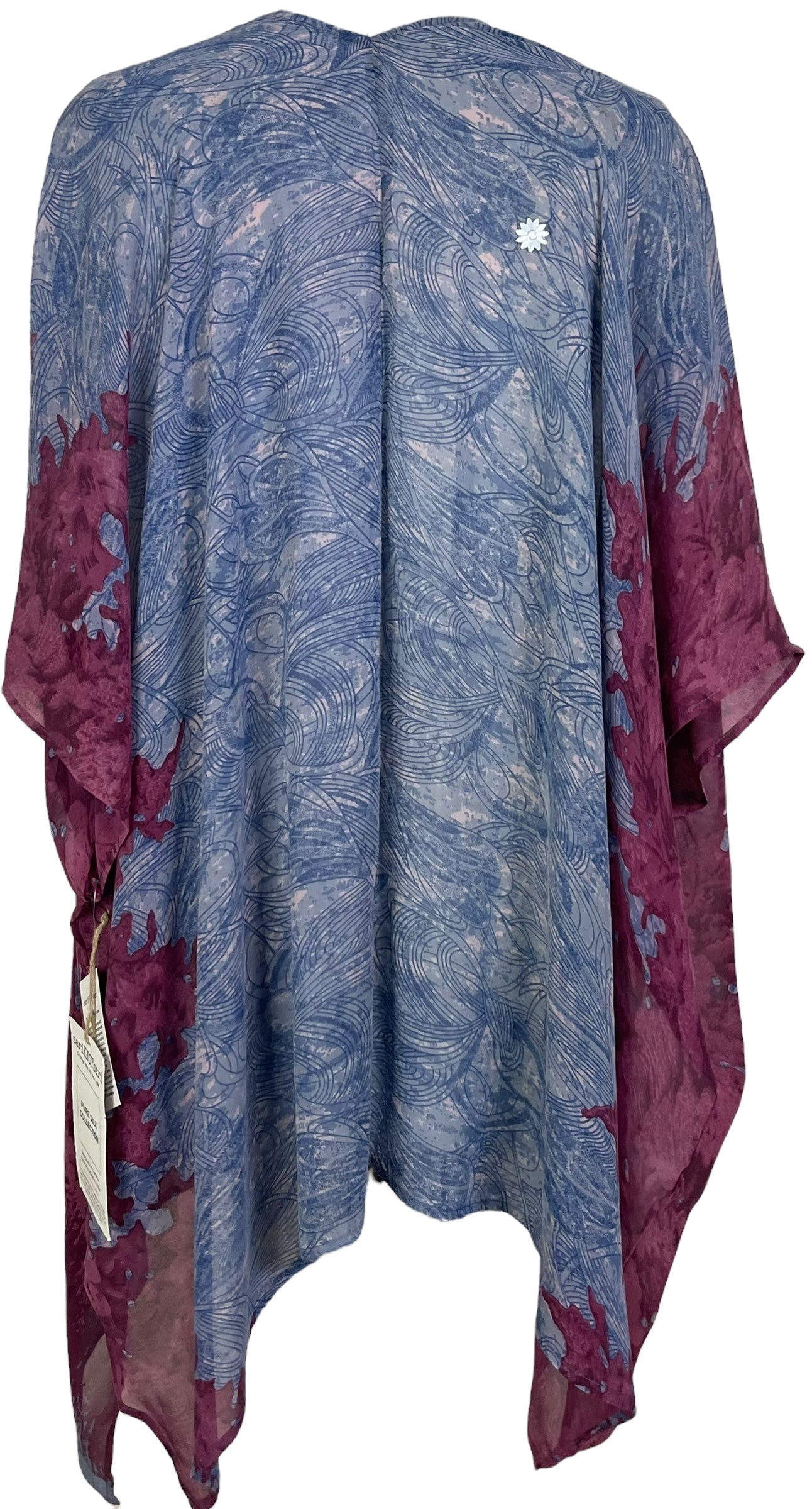 PRG7272 Sheer Wabi Sabi Pure Silk Cardigan