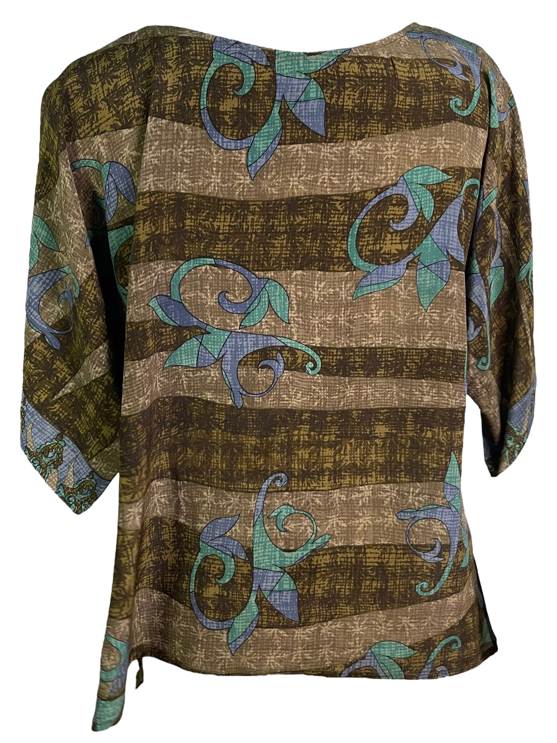 PRC6673 Avatar Pure Silk Side Slit Top