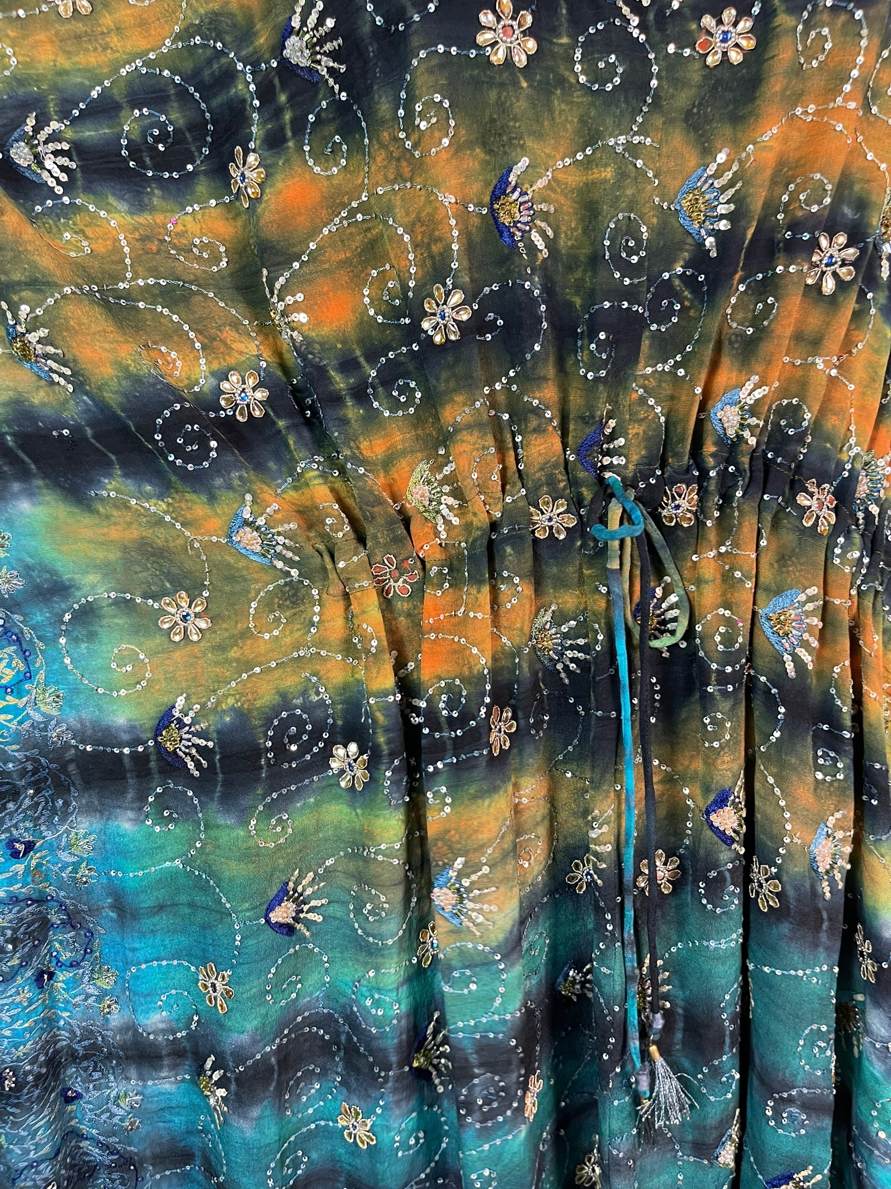 PRC6394 Avatar Pure Silk Maxi Kaftan