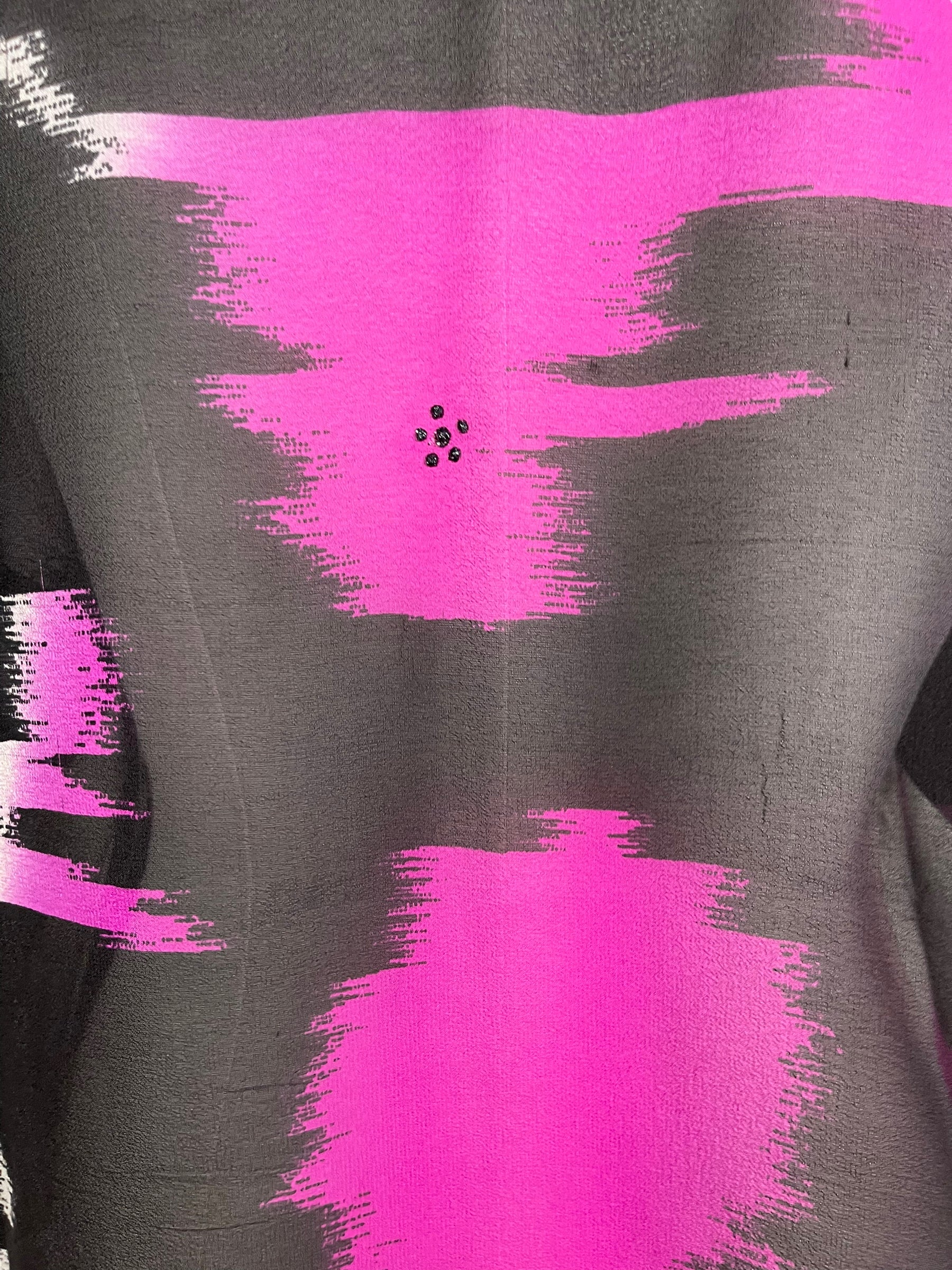 PRG6128 Sheer Wabi Sabi Pure Silk Boxy Top