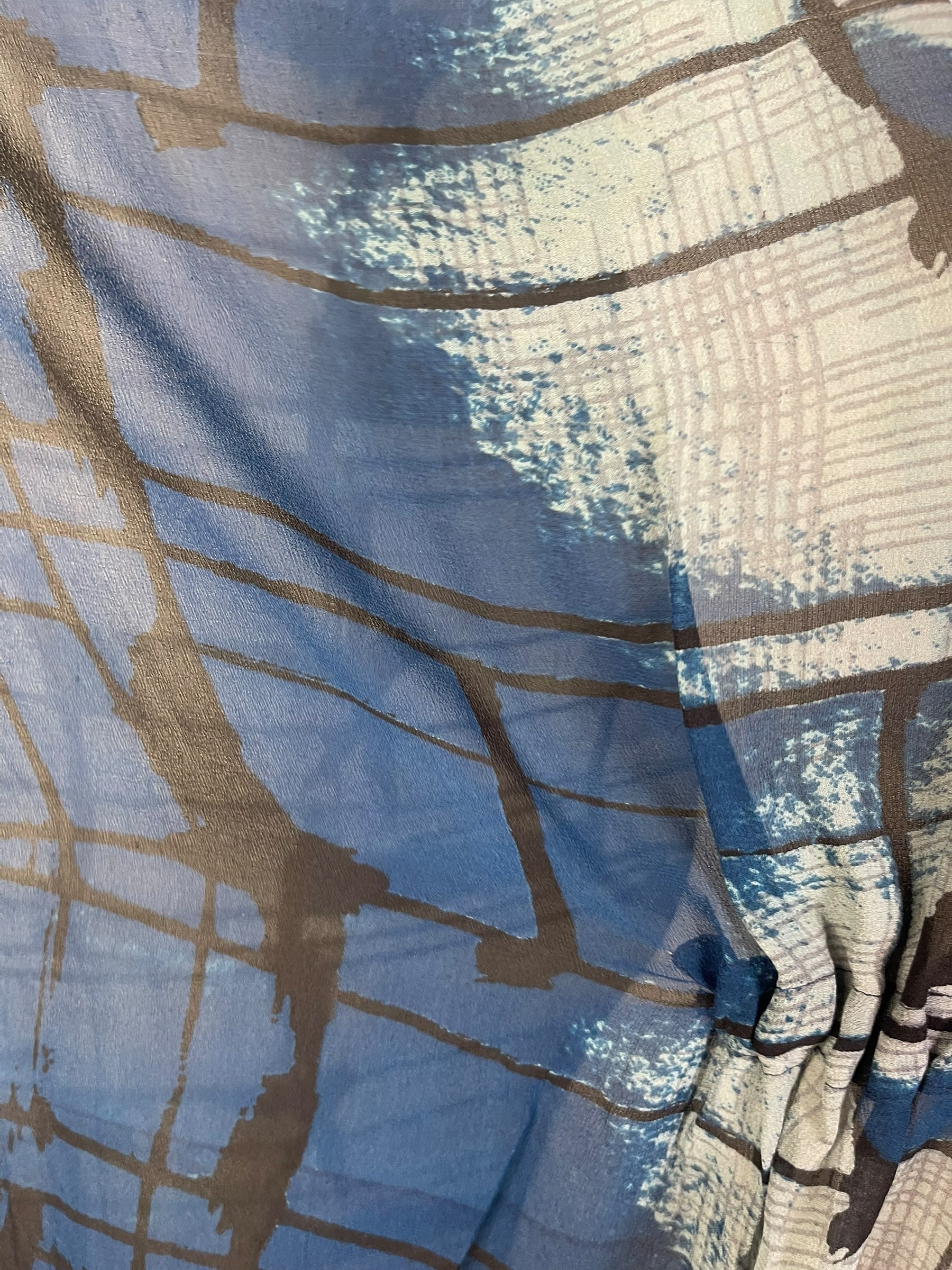 PRG6785 Sheer Wabi Sabi Pure Silk Maxi Kaftan