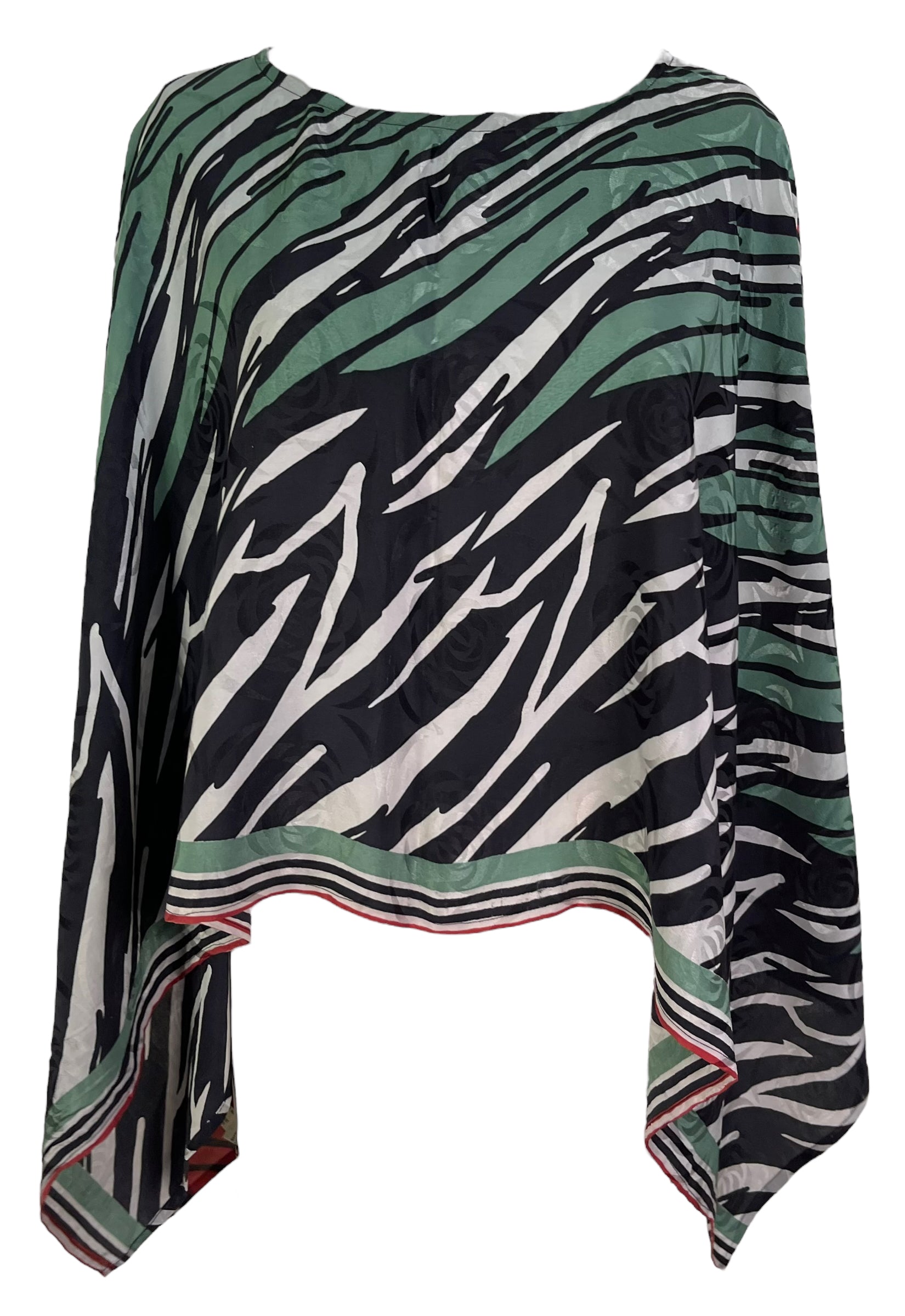 PRC6952 Avatar Pure Silk Capelet Poncho