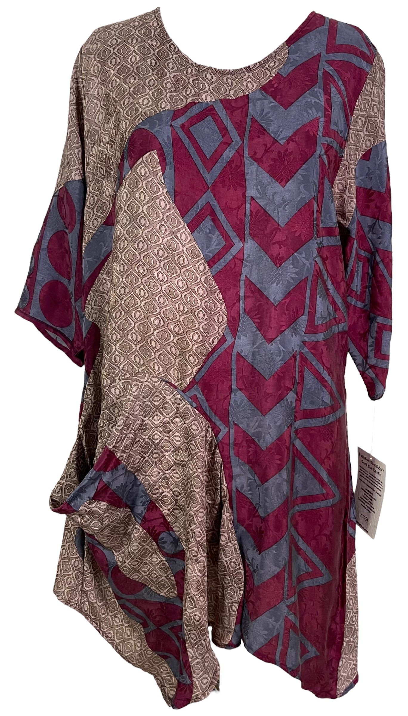 PRC7690 Avatar Pure Silk Maxi Dress with Belt