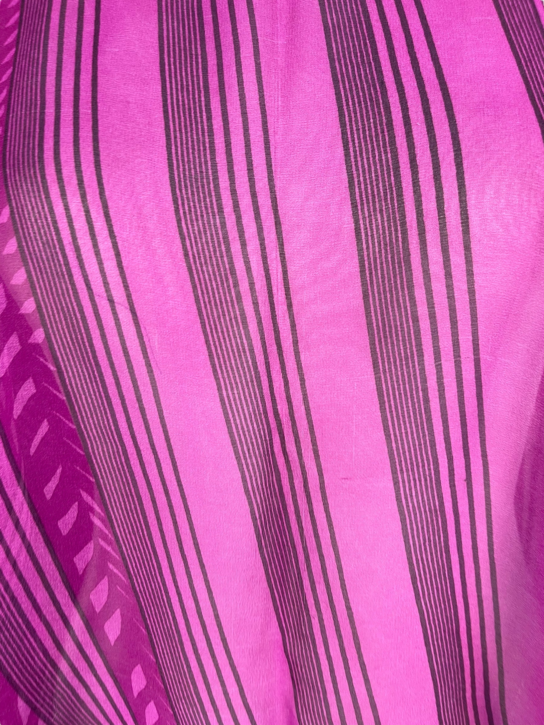 PRG6615 Sheer Wabi Sabi Pure Silk Capelet Poncho