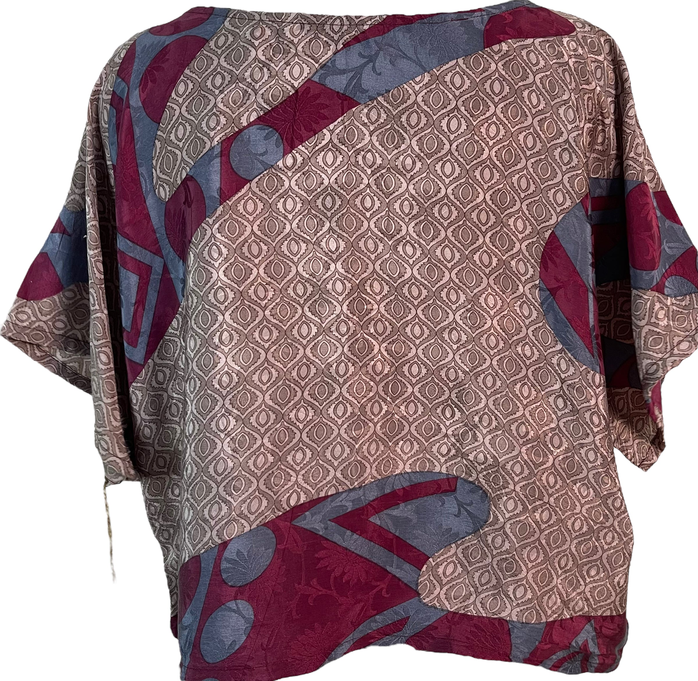 FINAL SALE PRC6059 Avatar Pure Silk Boxy Top