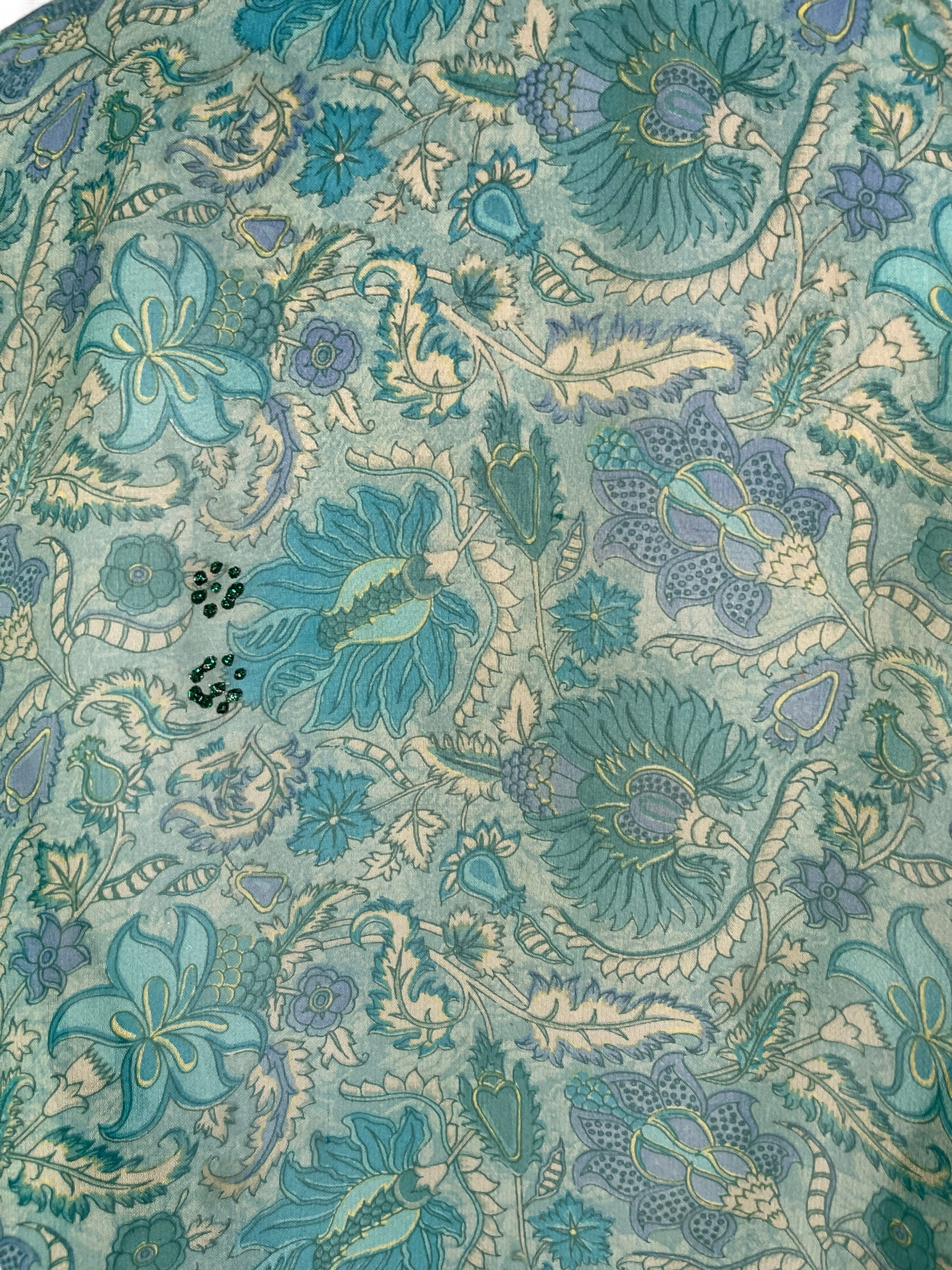 PRG6320 Sheer Avatar Pure Silk Side Slit Top