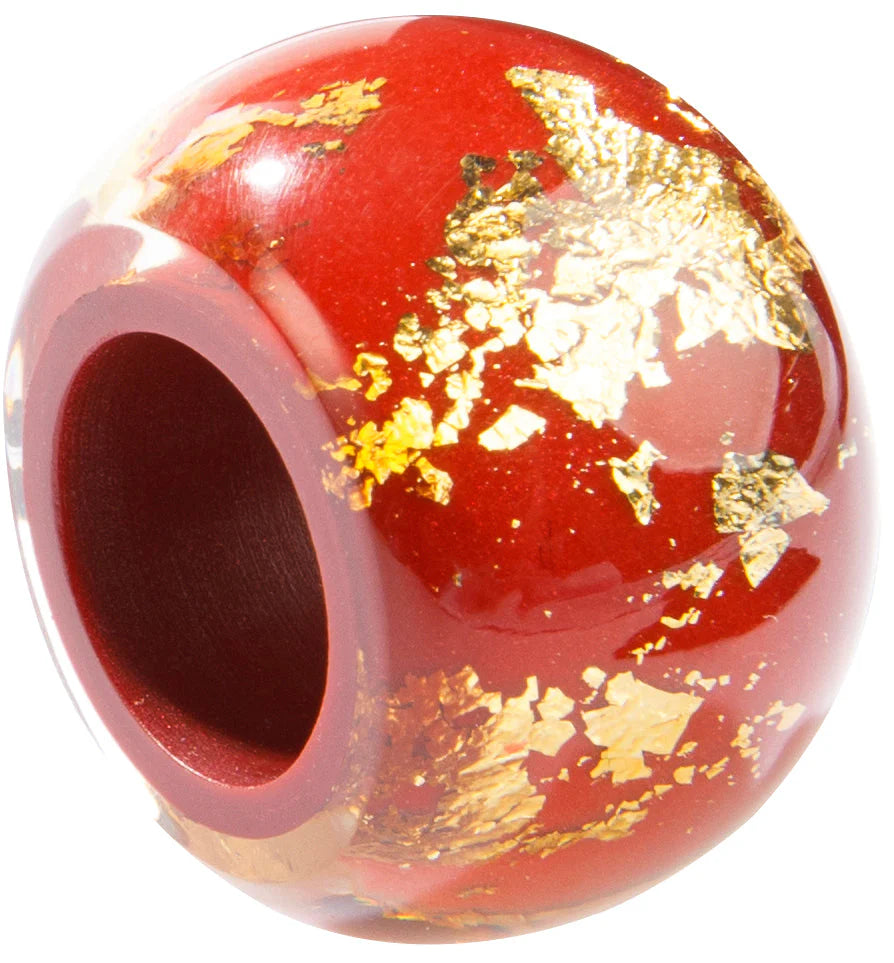Winter red and Gold Glam Bliss Bead