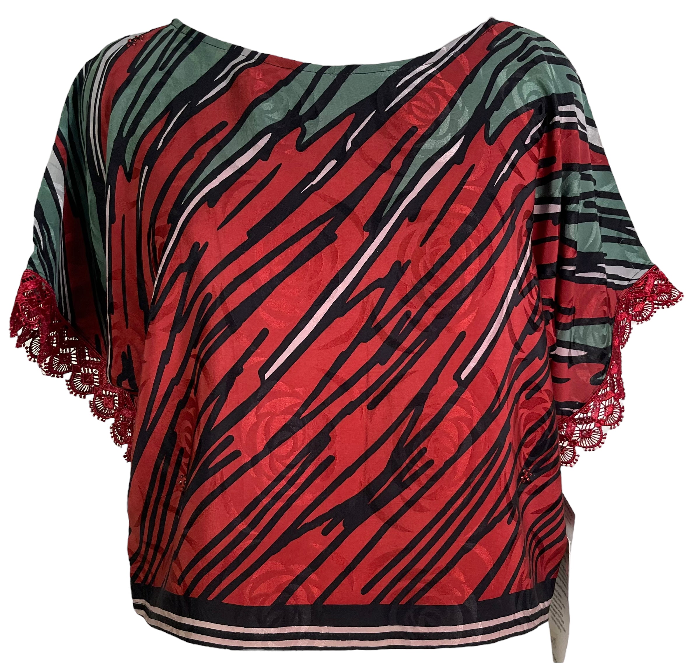 PRC6298 Wabi Sabi Pure Silk Boxy Top