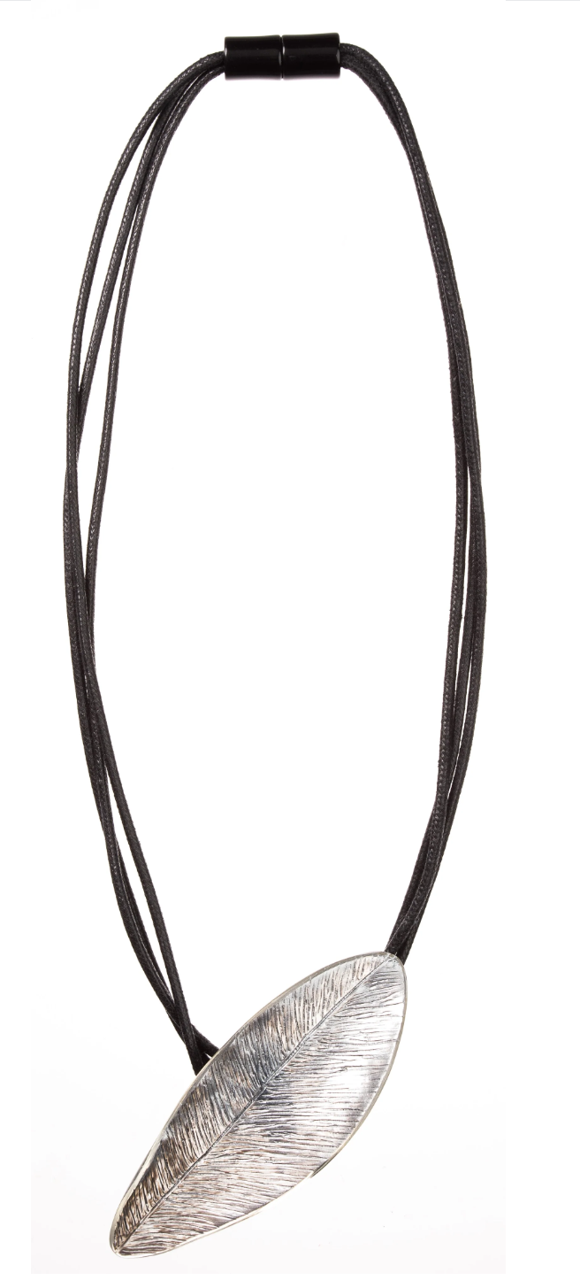 Silver Majestic 1 Bead Pendant with Adjustable Cord Necklace