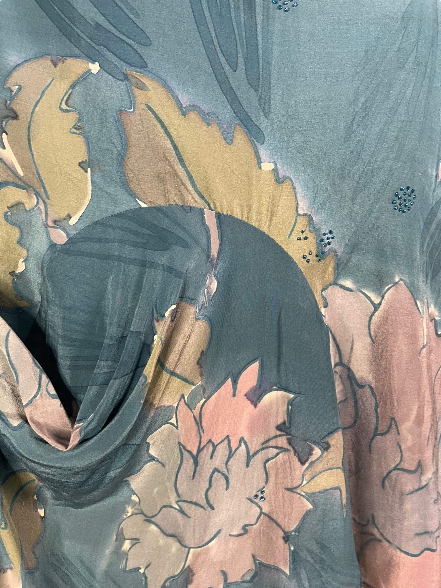 PRC6542 Avatar Pure Silk Self Pocket Tunic Dress