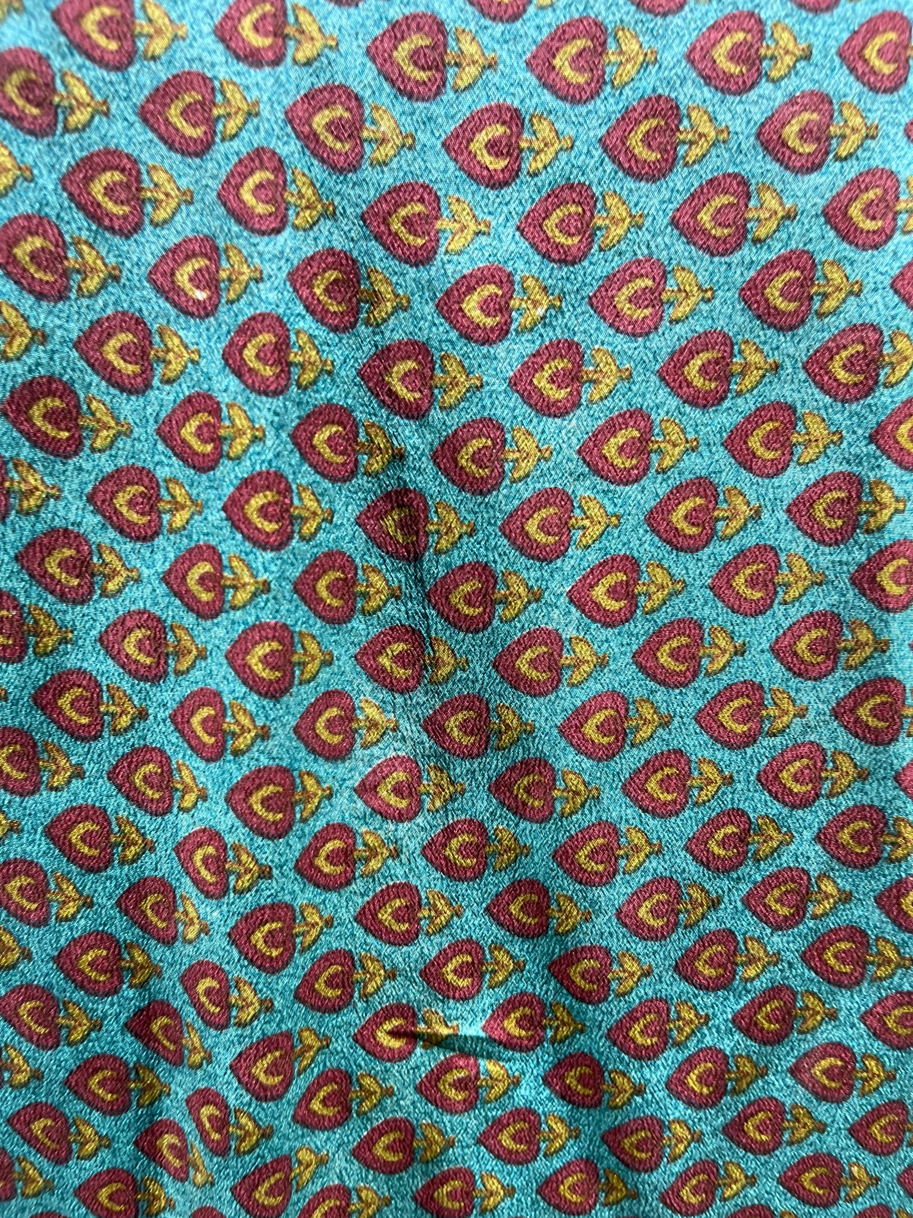 PRC5346 Avatar Long Pure Silk Kimono Sleeved Duster with Belt