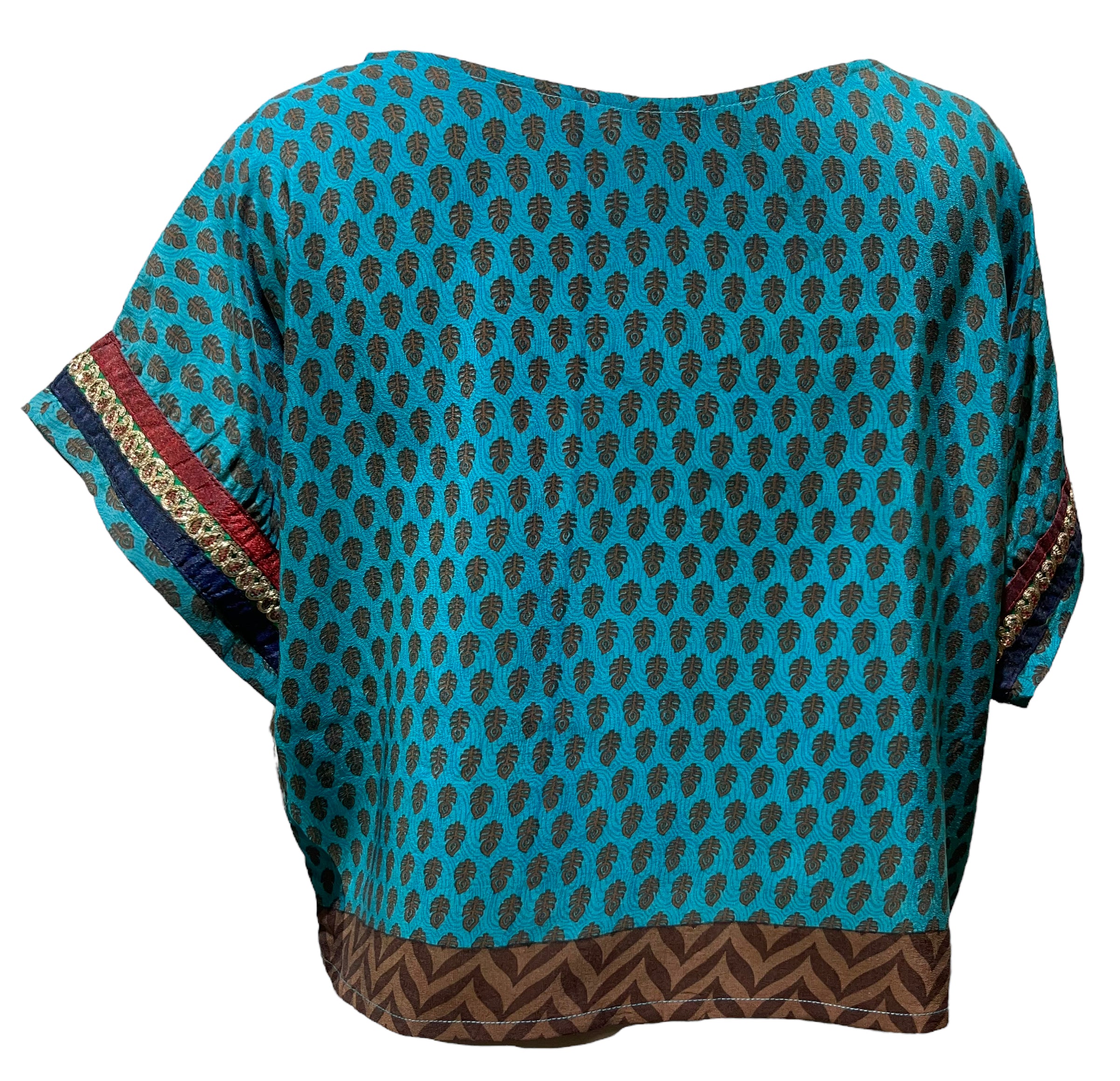 FINAL SALE PRC4163 Avatar Pure Silk Boxy Top