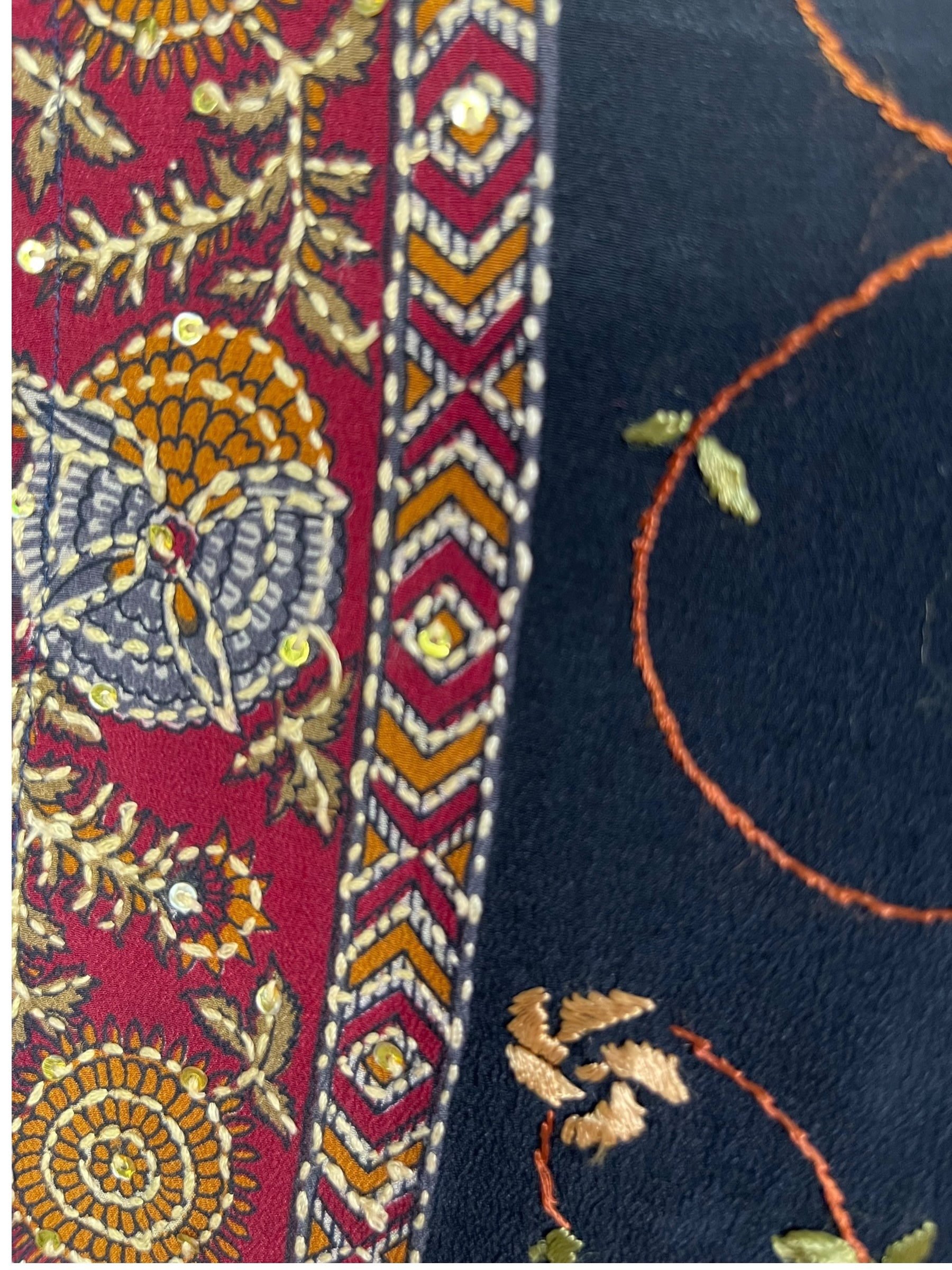 LADY LUCK PRC6698 Avatar Pure Silk Midi Length Kaftan