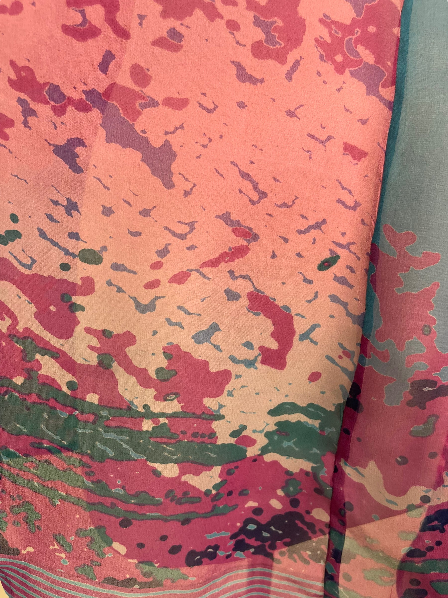 LADY LUCK PRG6509 Sheer Avatar Pure Silk Waterfall Top