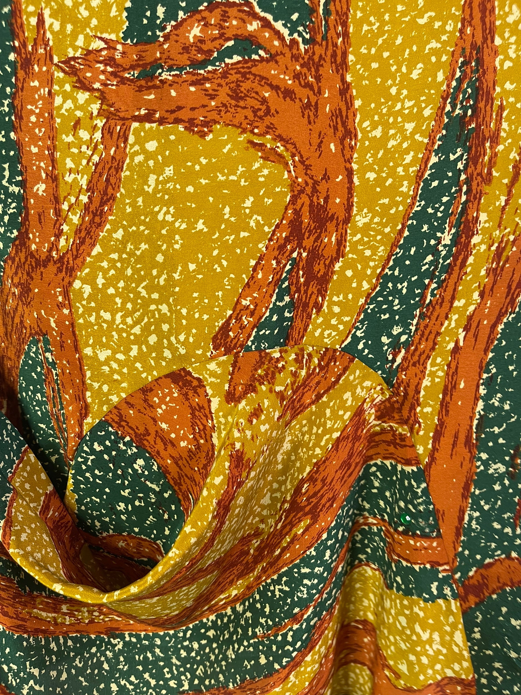 REVOLUTIONHER PRC6554 Avatar Pure Silk Self Pocket Tunic Dress