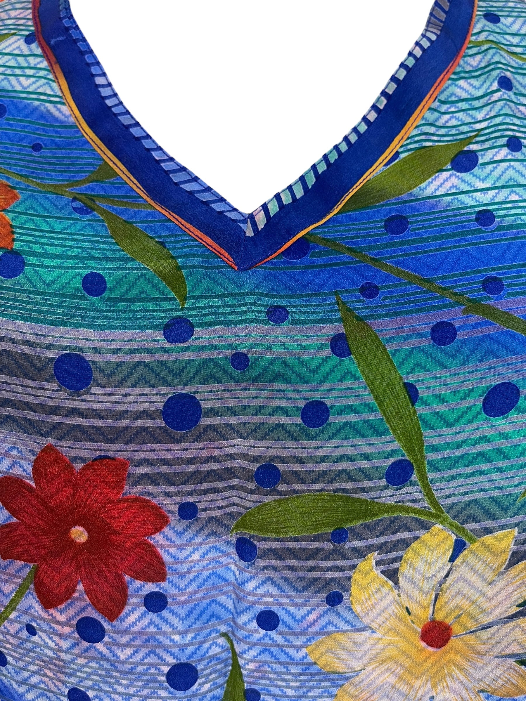 PRC6727 Avatar Pure Silk Midi Length Kaftan