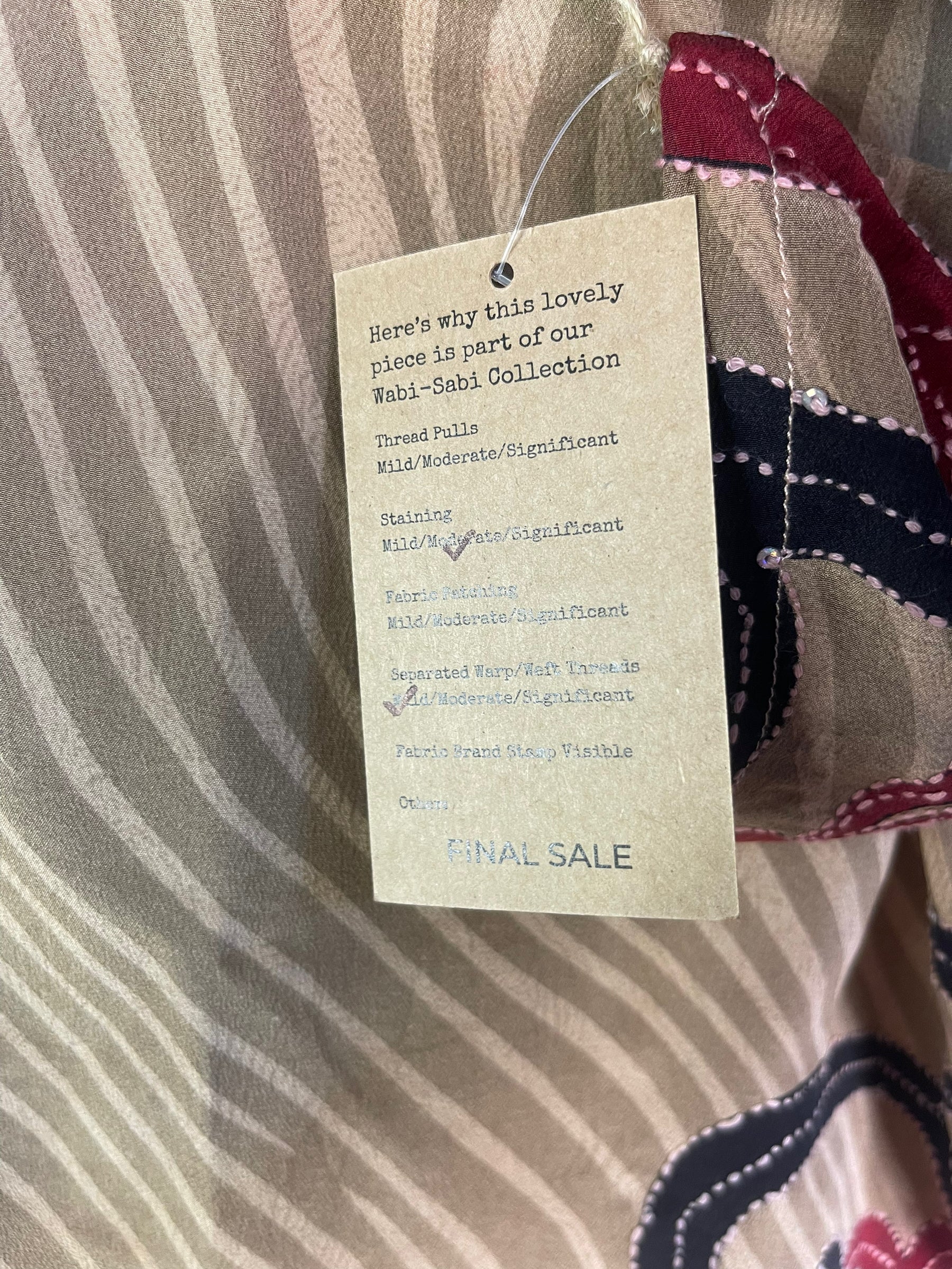 PRC6497 Wabi Sabi Pure Silk Side Slit Top