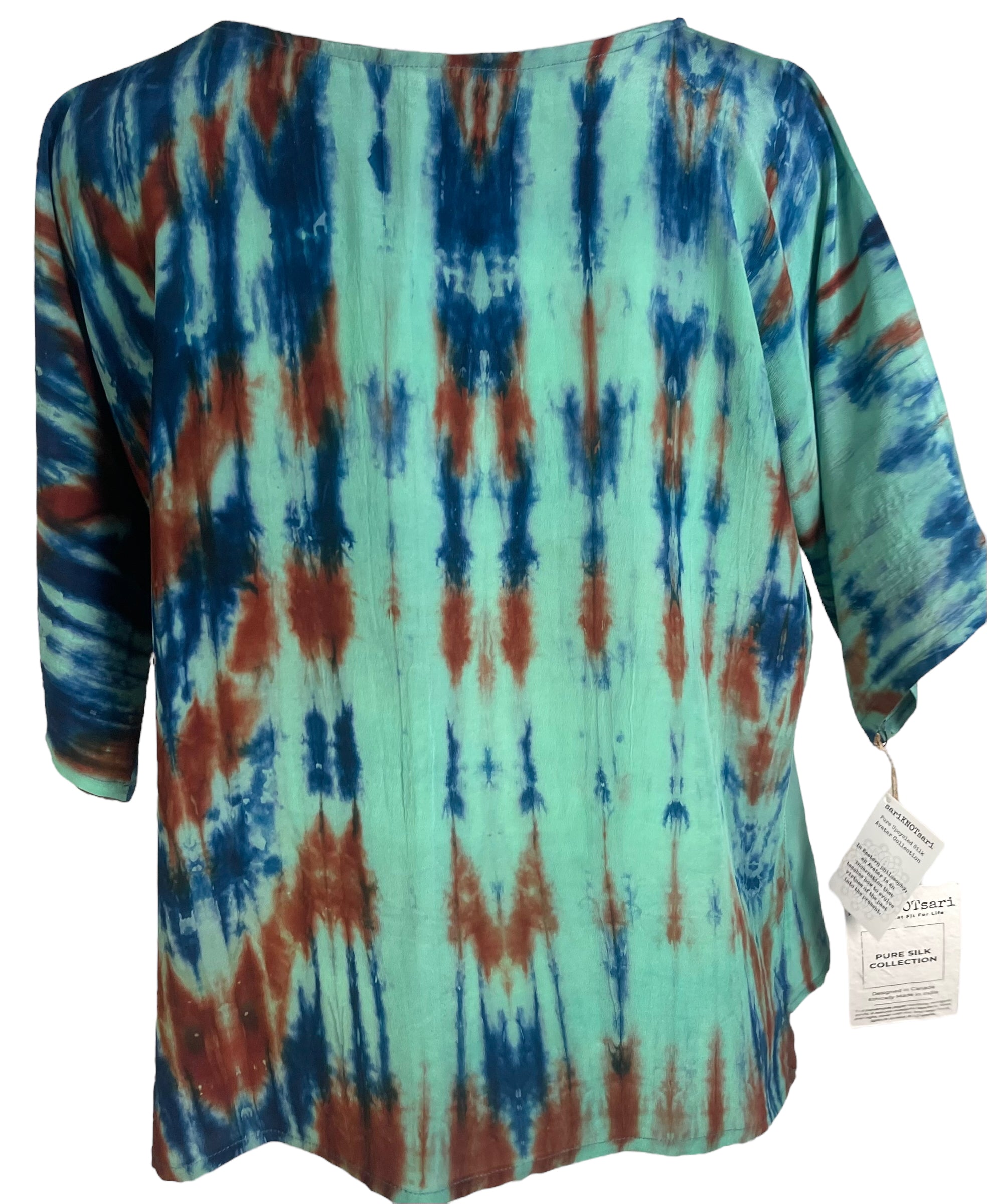 PRC6496 Avatar Pure Silk Side Slit Top