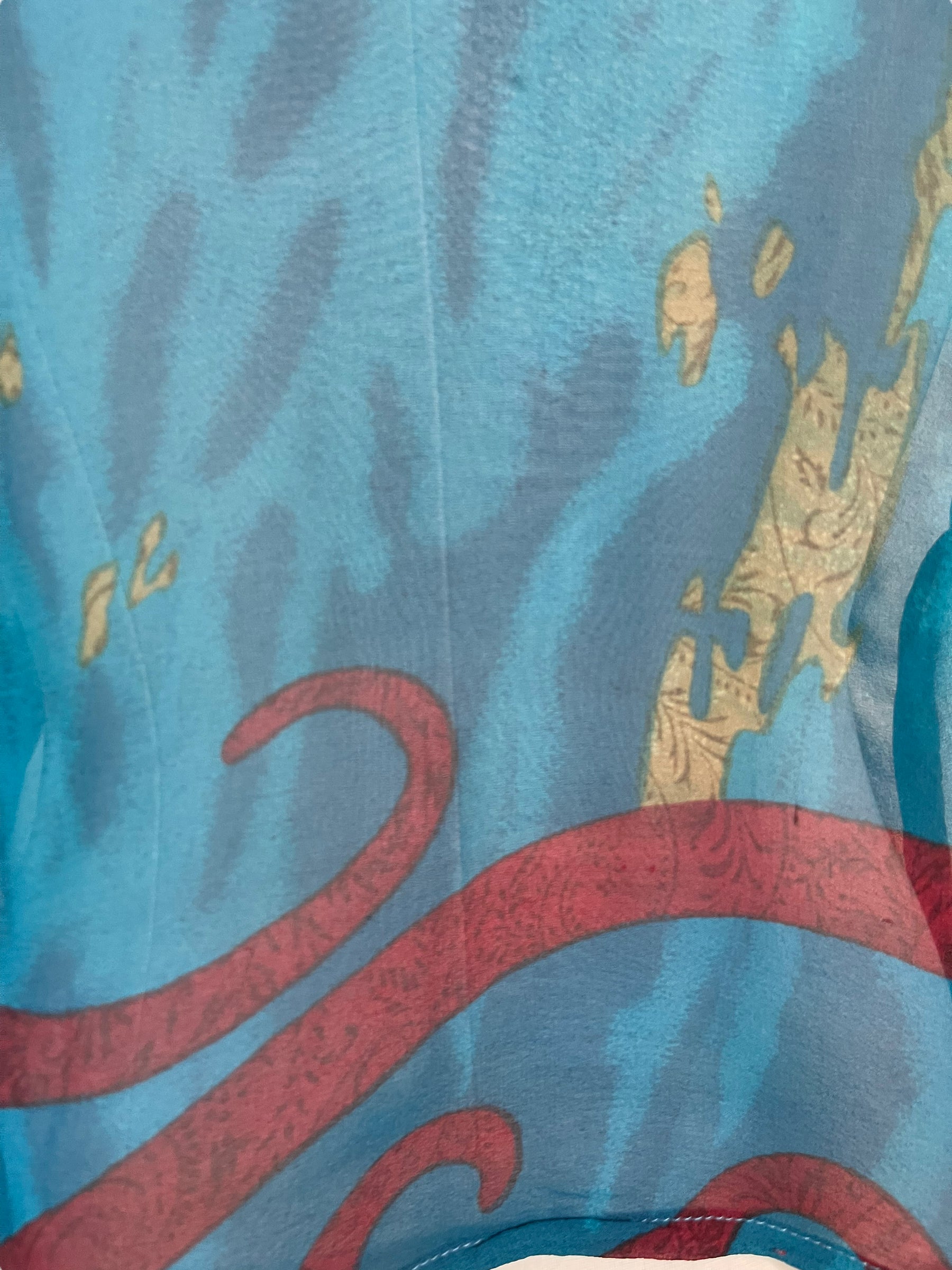 FINAL SALE PRG6132 Sheer Avatar Pure Silk Boxy Top