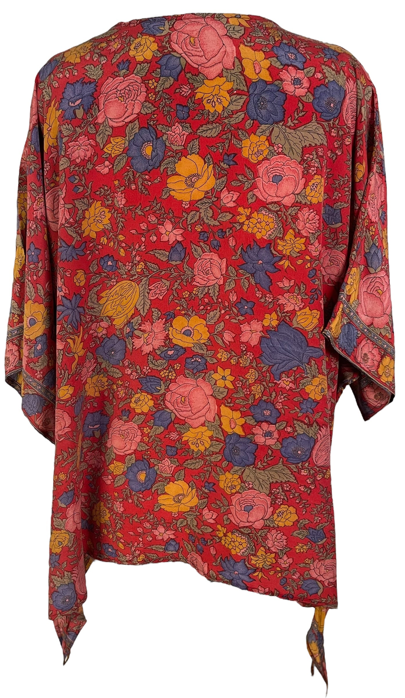 PRC7164 Avatar Pure Silk Long Tunic with Side Ties