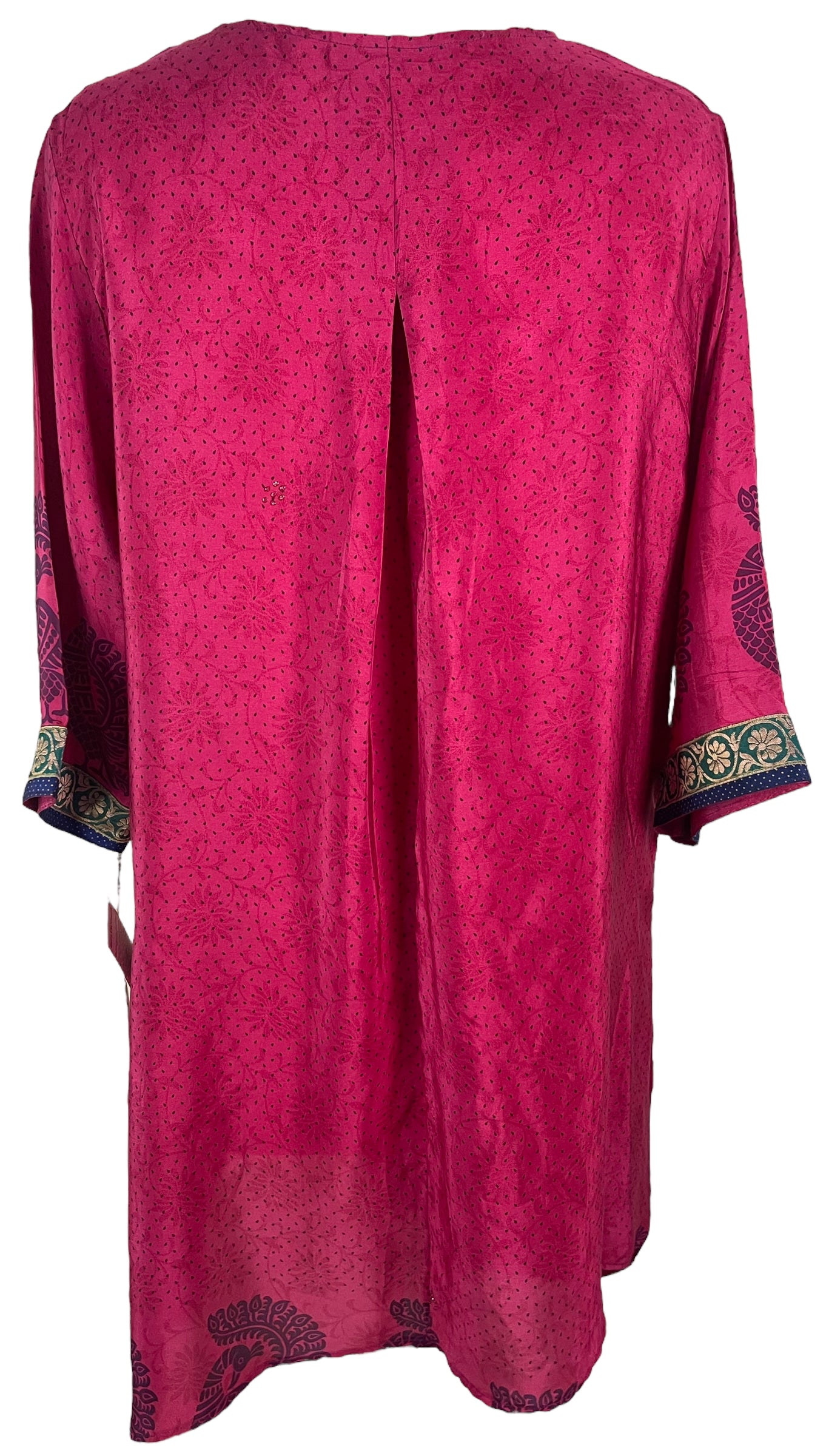 PRC6541 Avatar Pure Silk Self Pocket Tunic Dress