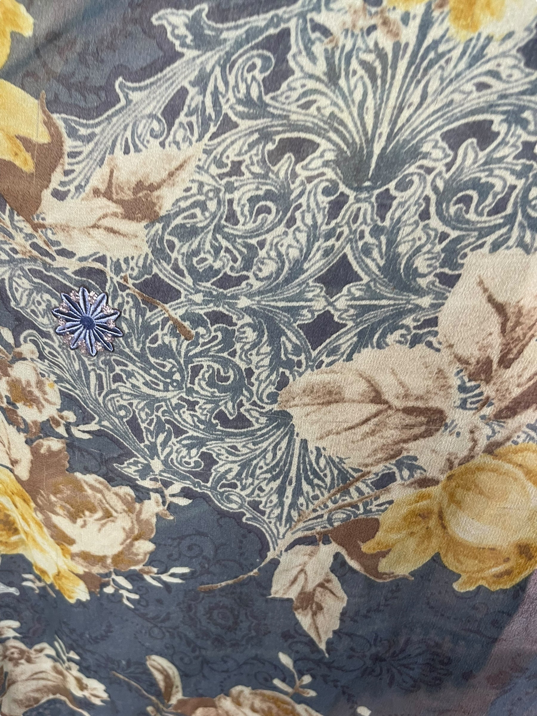 PRG7200 Sheer Wabi Sabi Pure Silk Maxi Kaftan