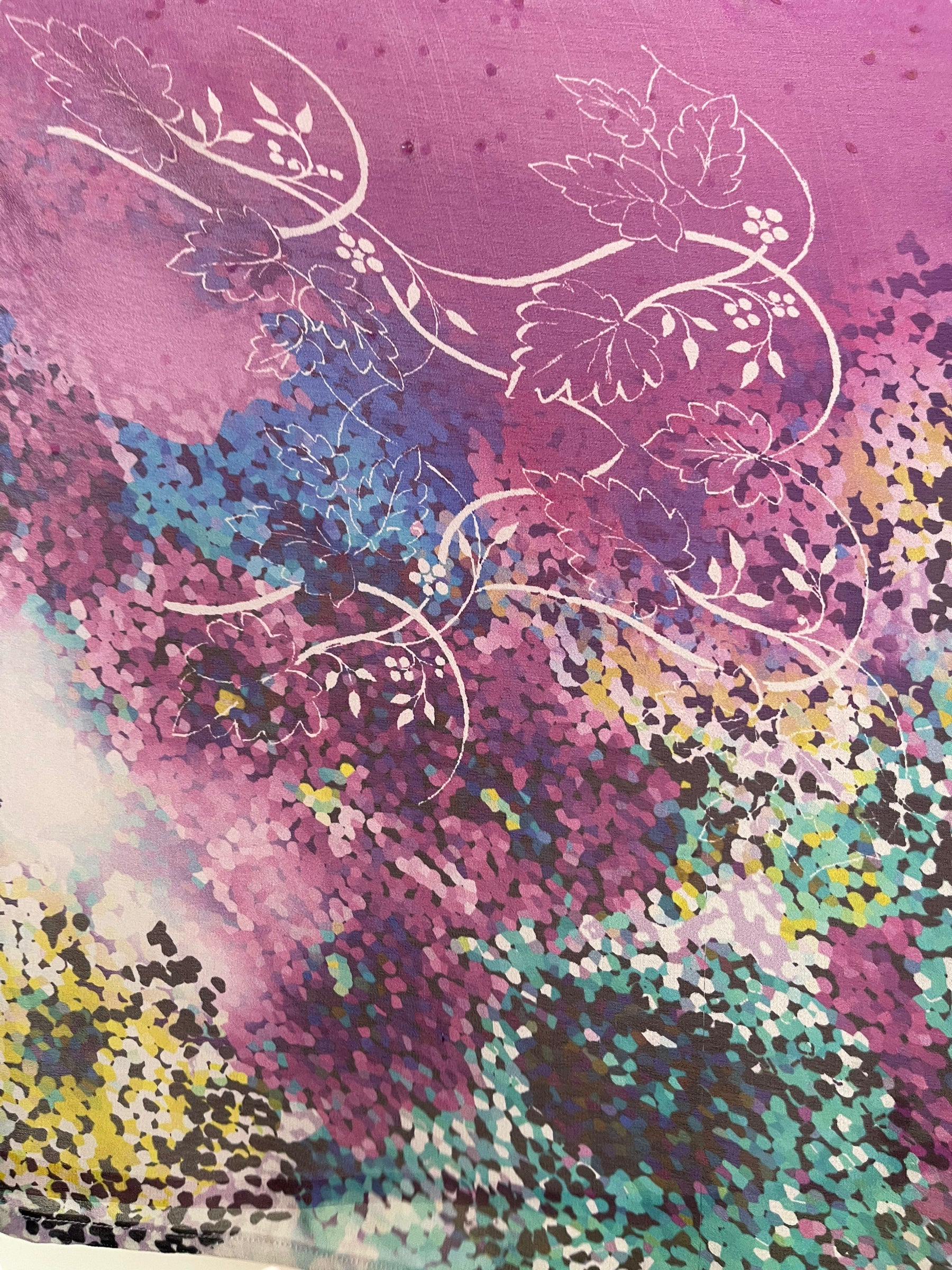 PRG6290 Sheer Pure Silk Wabi Sabi Capelet Poncho