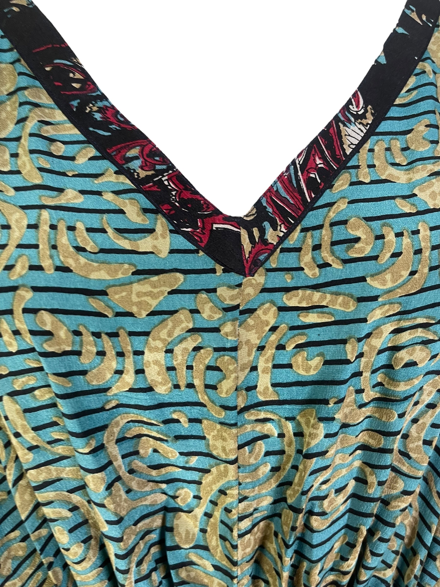 PRC6762 Wabi Sabi Pure Silk Maxi Kaftan