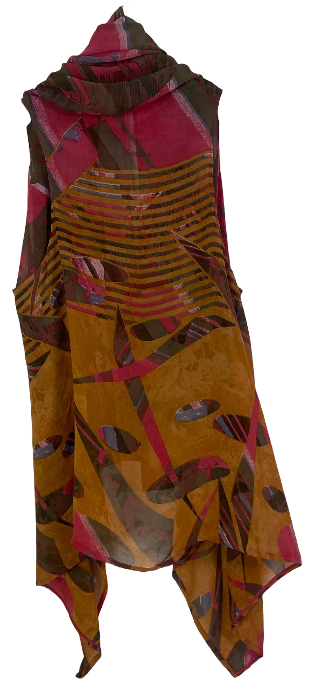 REVOLUTIONHER PRG6349 Sheer Avatar Pure Silk Versatile Vest