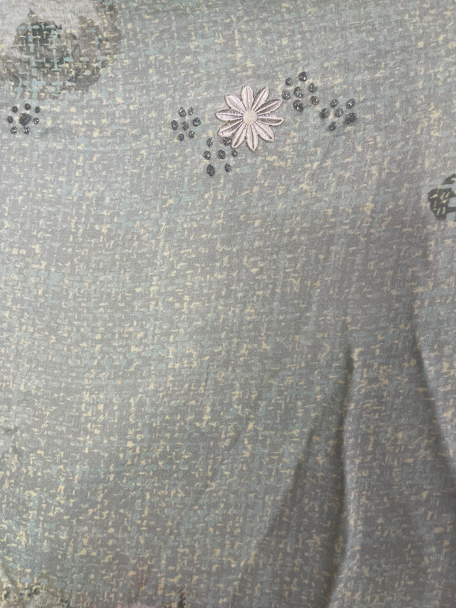 PRC6767 Avatar Long Pure Silk Kimono Sleeved Duster with Belt