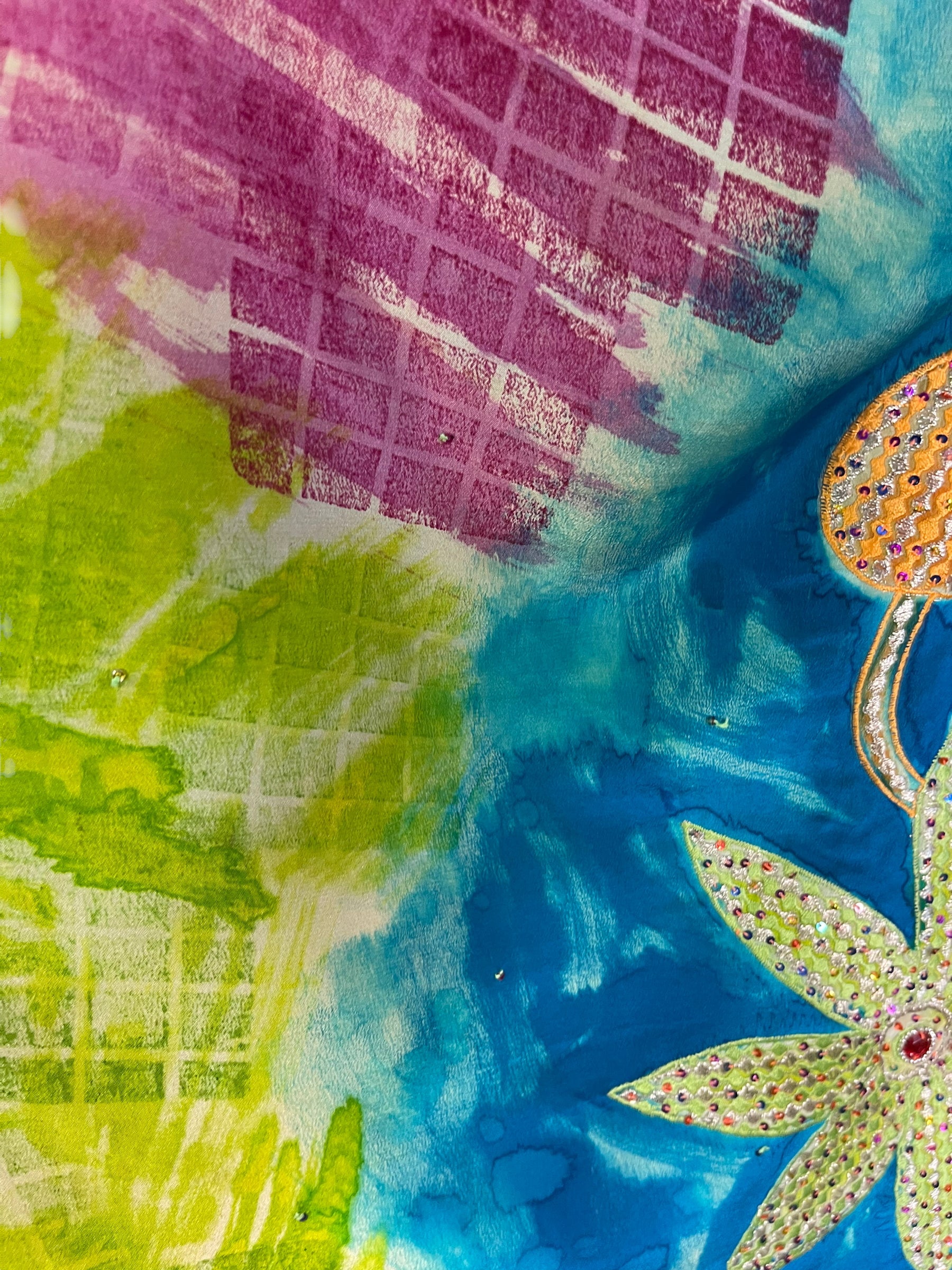 PRC6674 Avatar Pure Silk Side Slit Top