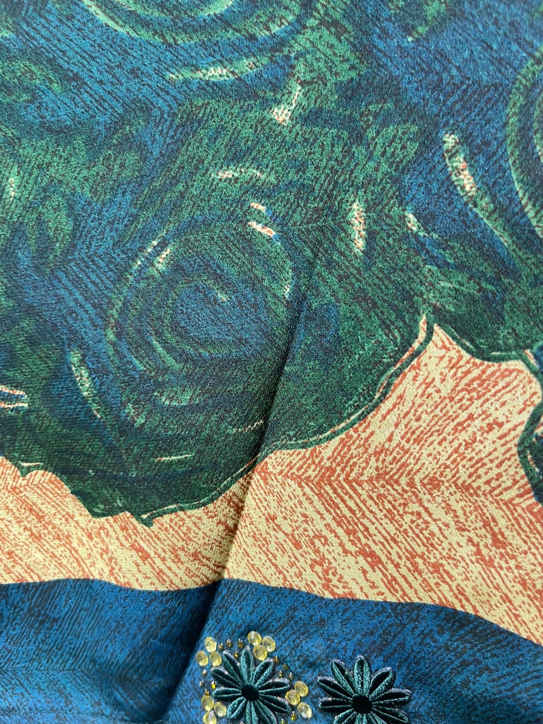 LADY LUCK PRC5064 Avatar Pure Silk Midi Length Kaftan