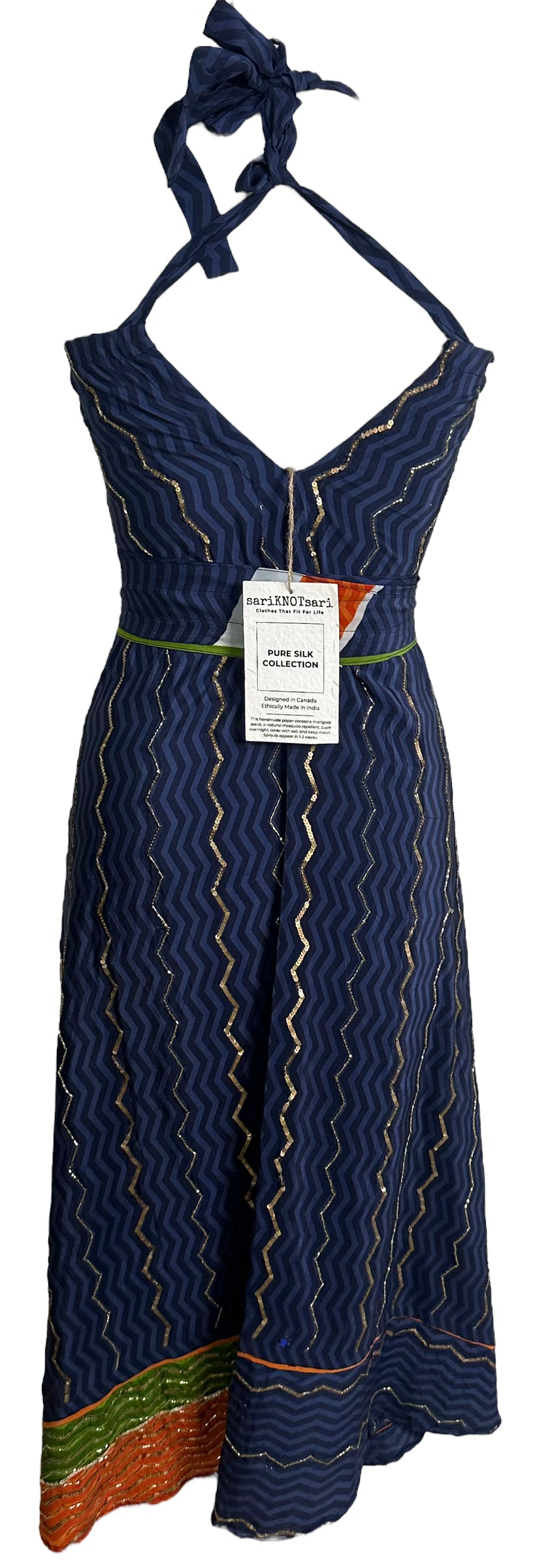 PRC6168 Avatar Pure Silk Maxi Dress with Belt