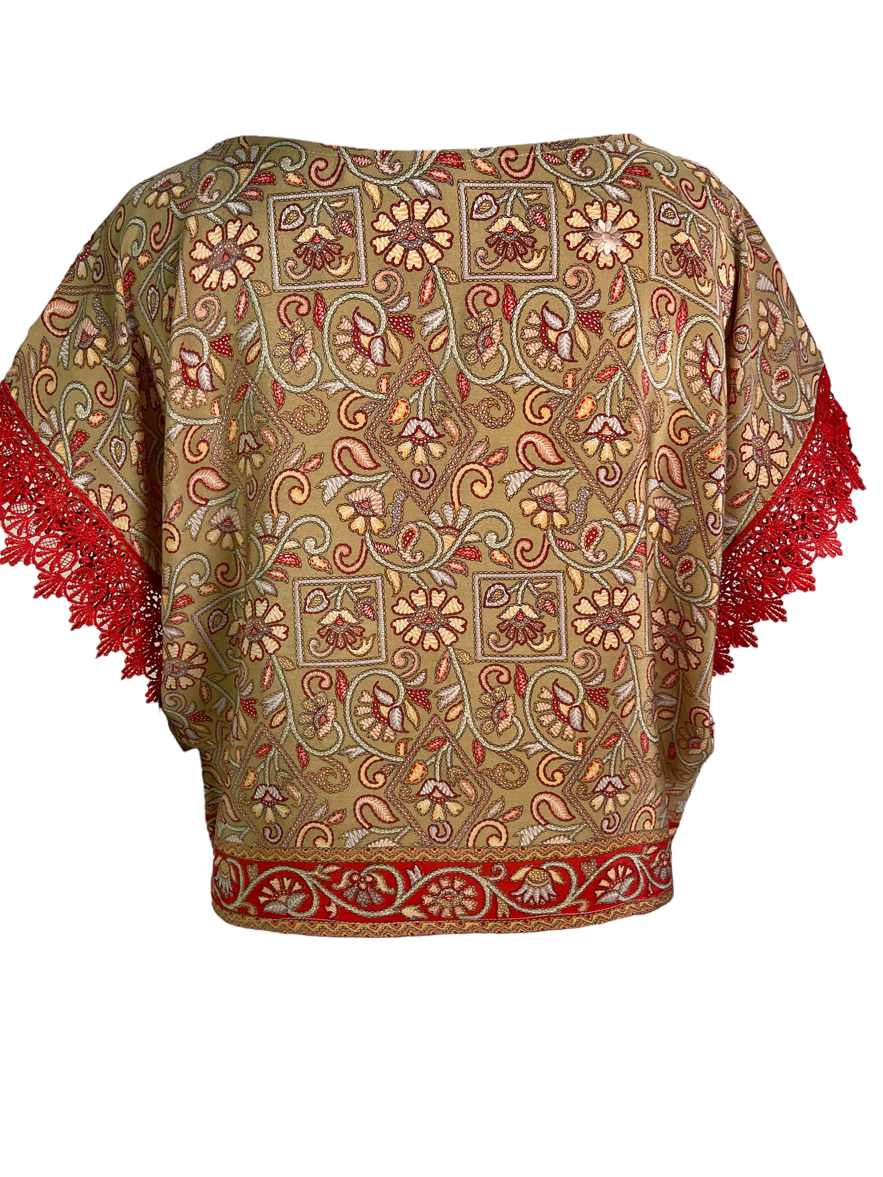 PRC6019 Avatar Pure Silk Boxy Top