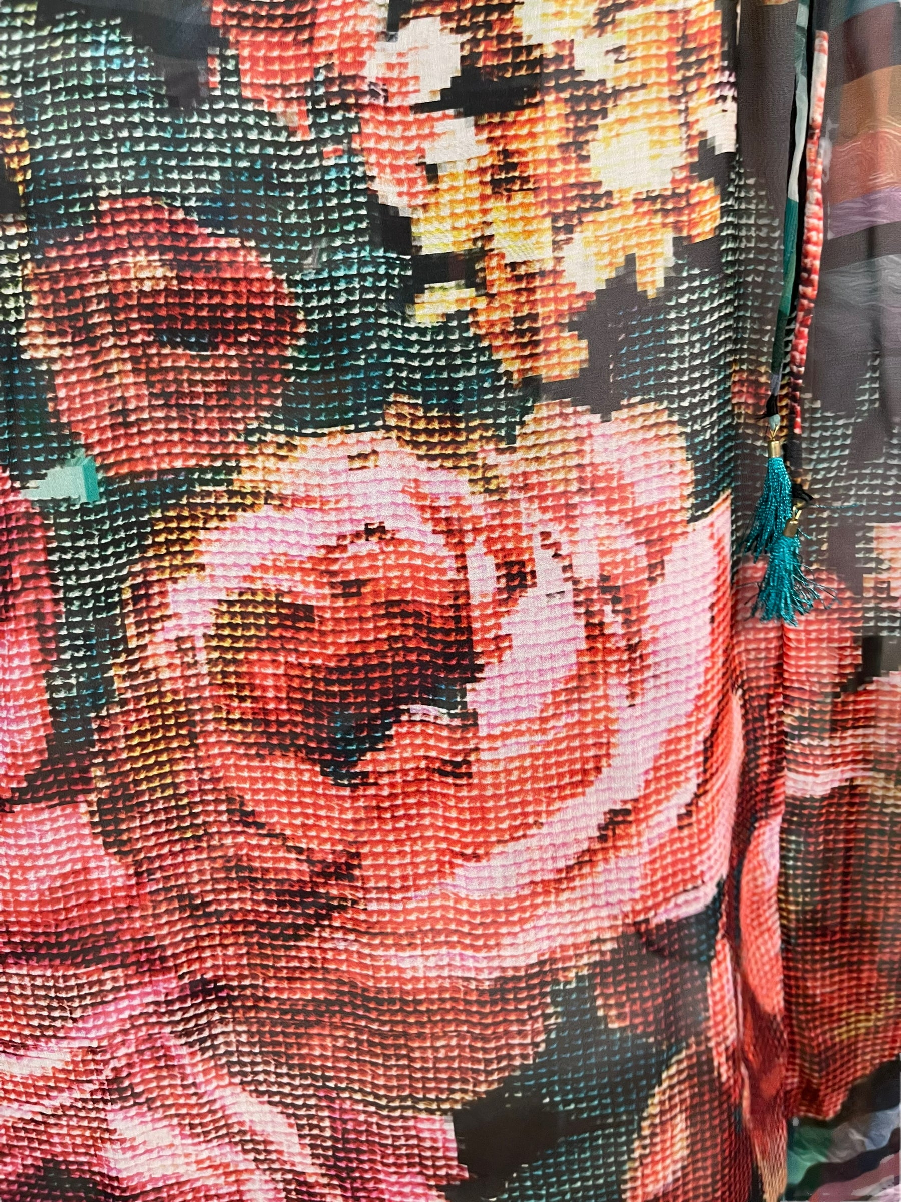 PRG6371 Sheer Avatar Pure Silk Maxi Kaftan