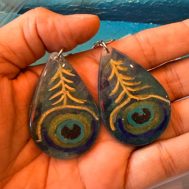 Marvin Peacock Earrings