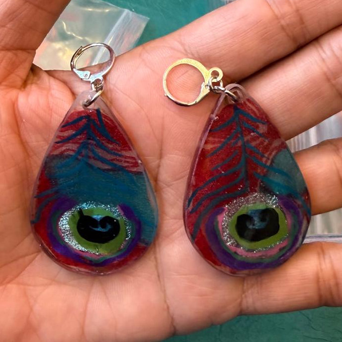 Miles Peacock Earrings