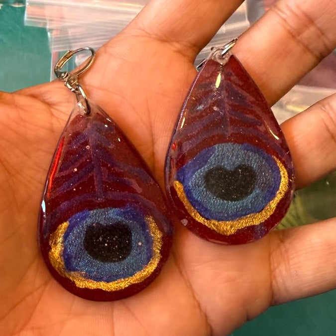 Merlin Peacock Earrings