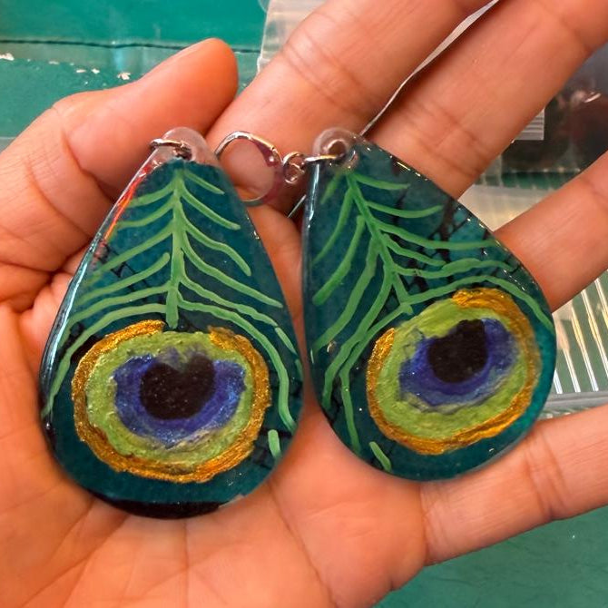 Subash Peacock Earrings