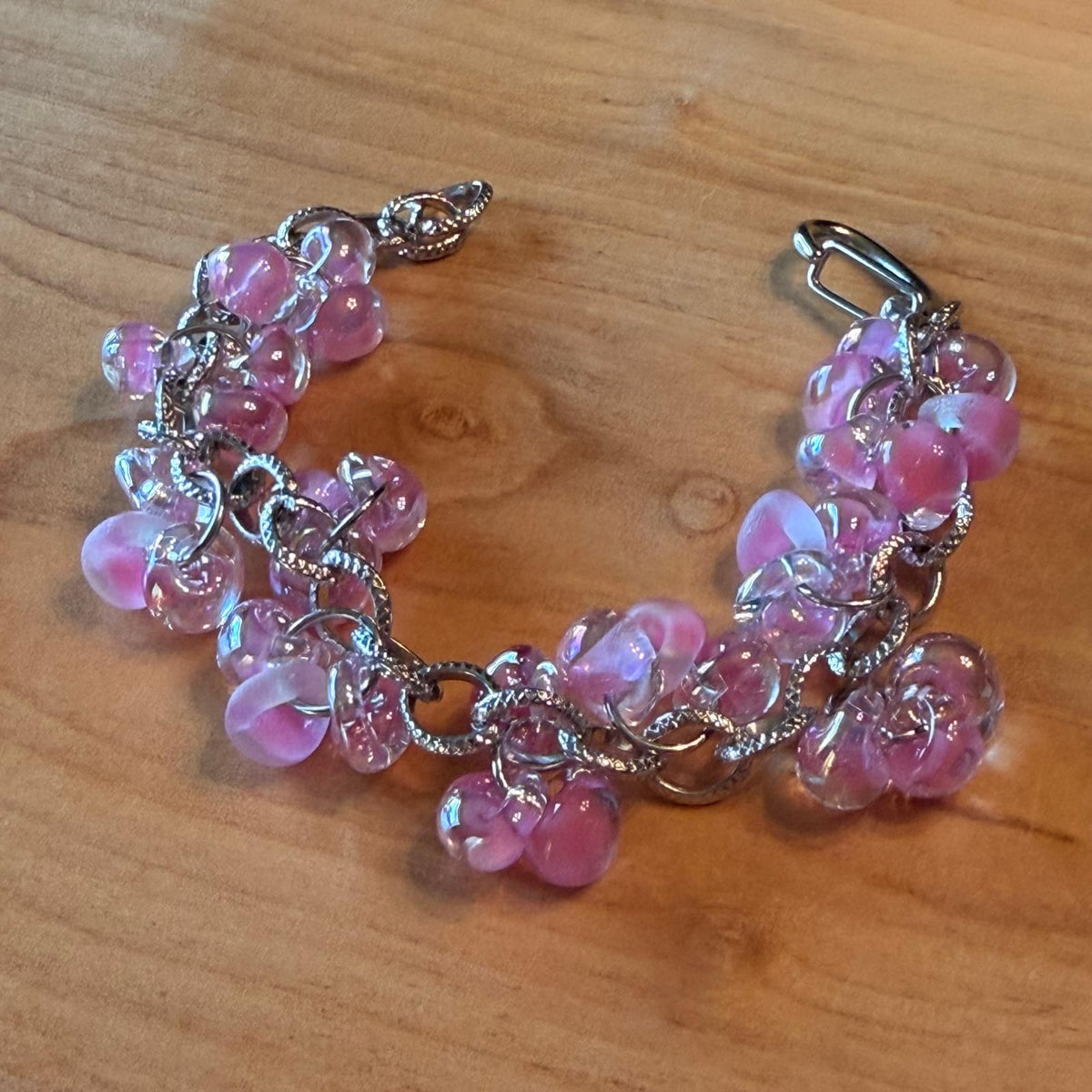 Releases Sunday at 8pm EST Pretty in Pink Lampwork Bracelet