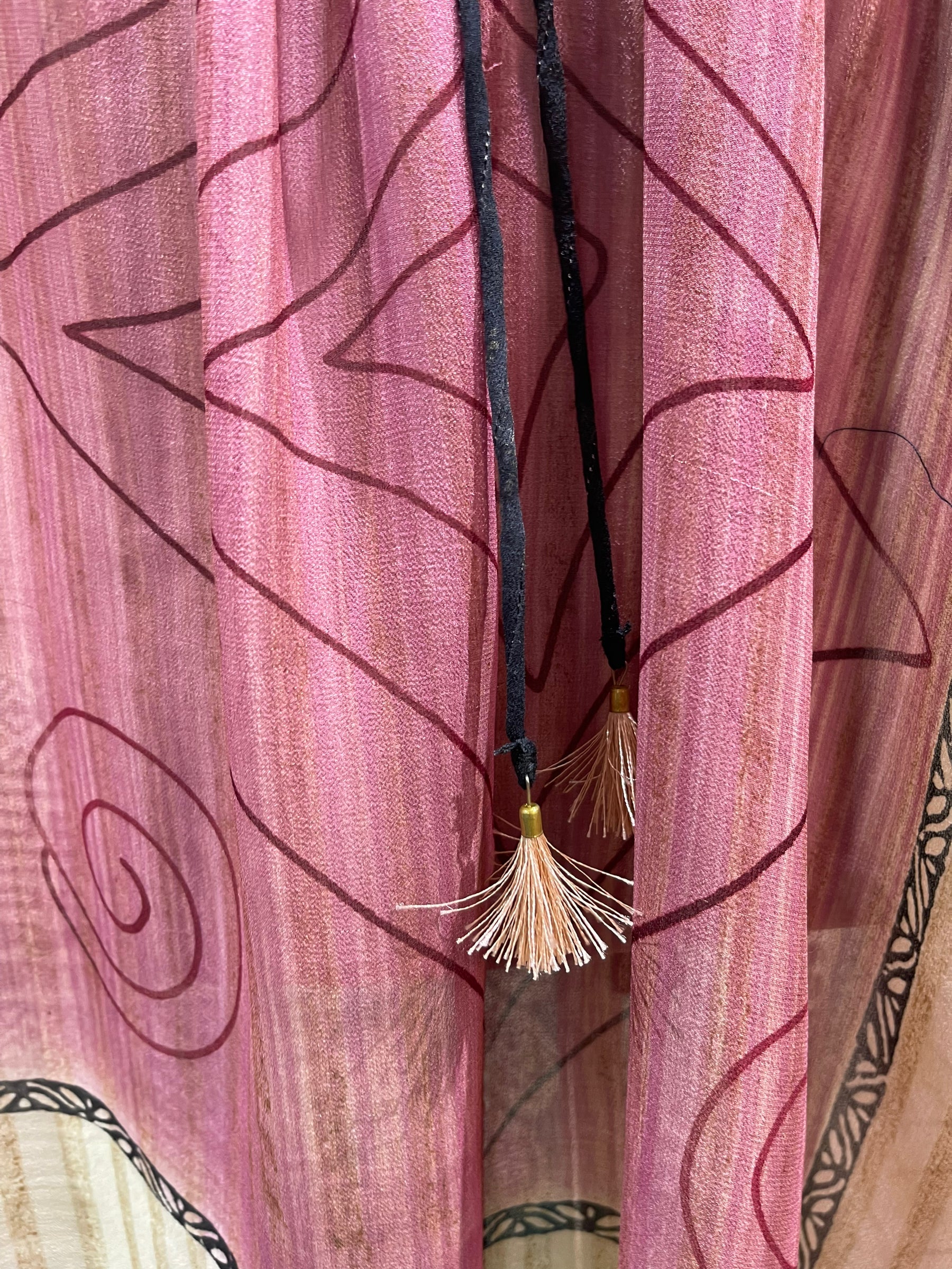 FINAL SALE PRG5980 Sheer Avatar Pure Silk Maxi Kaftan