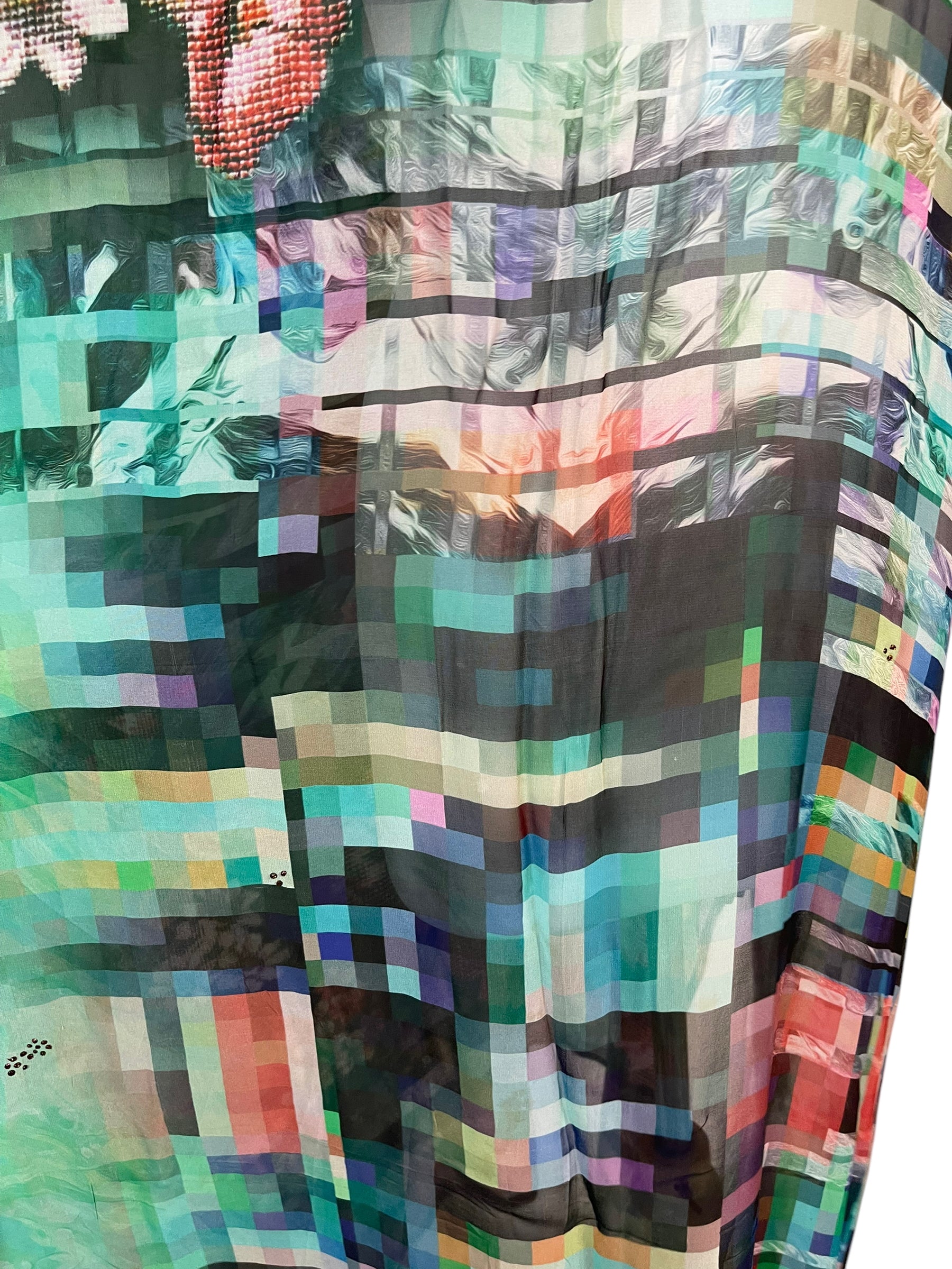 PRG6371 Sheer Avatar Pure Silk Maxi Kaftan